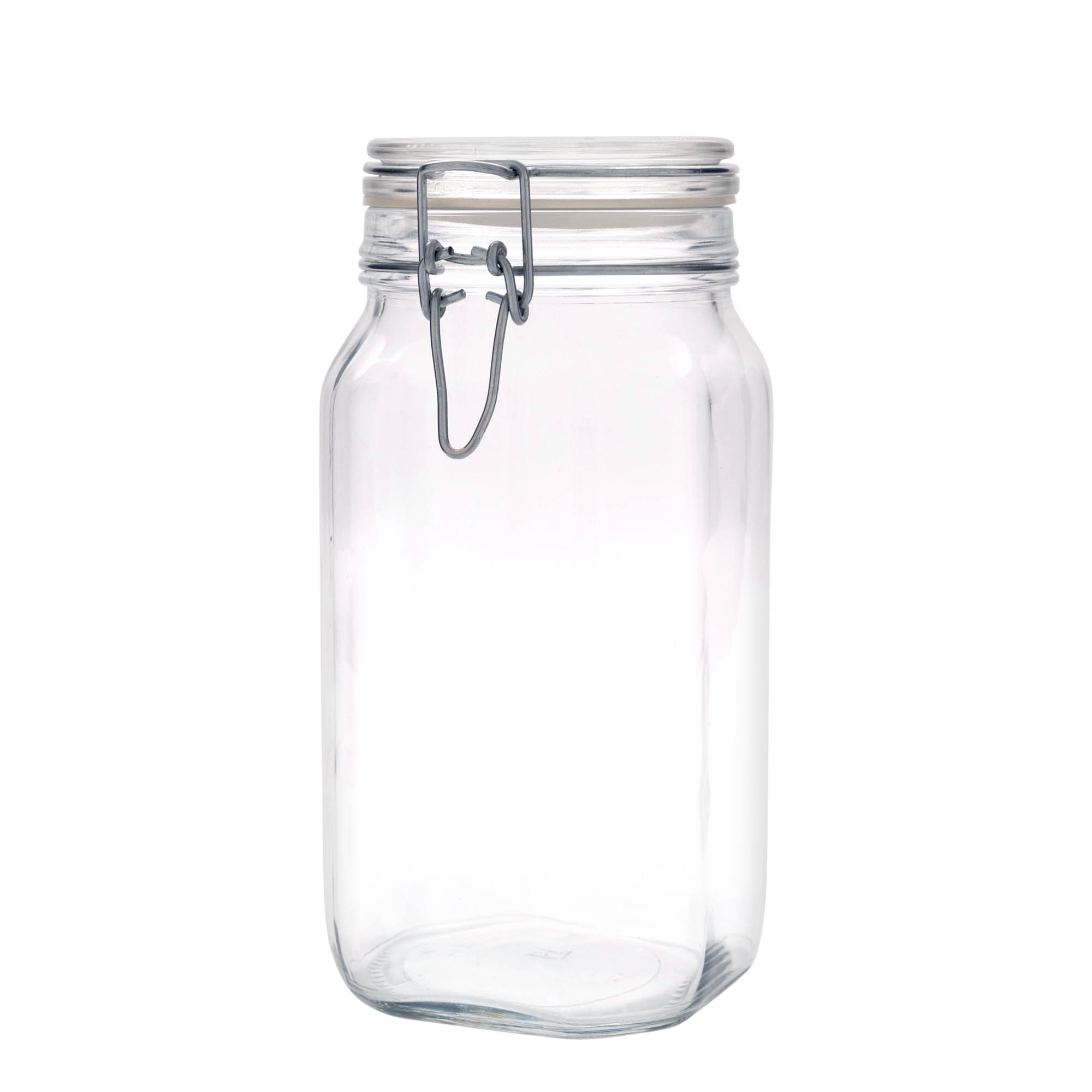 1.500 ml γυάλινο βάζο με σύρμα κλεισίματος 'Fido', τετράγωνο, στόμιο: κλείσιμο με σύρμα 1.500 ml γυάλινο βάζο με σύρμα κλεισίματος 'Fido', τετράγωνο, στόμιο: κλείσιμο με σύρμα