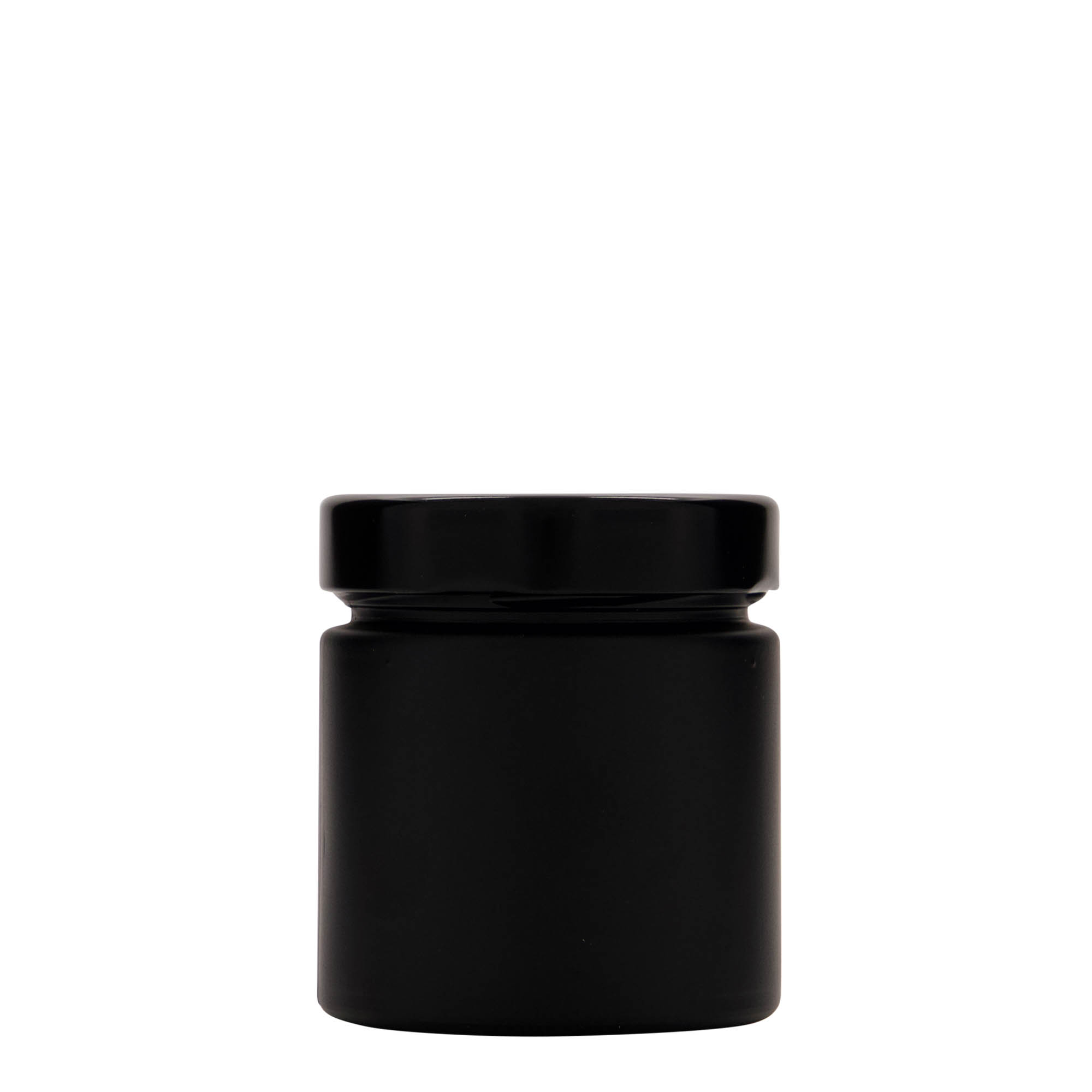 212 ml στρογγυλό γυαλί 'Aurora', μαύρο, στόμιο: Deep-Twist-Off (DTO 66)