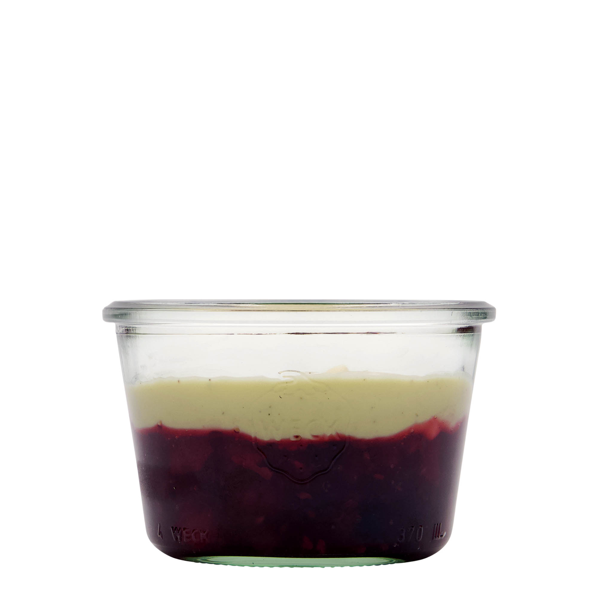 370 ml βάζο WECK με καπάκι, στόμιο: στρογγυλή άκρη 370 ml βάζο WECK με καπάκι, στόμιο: στρογγυλή άκρη