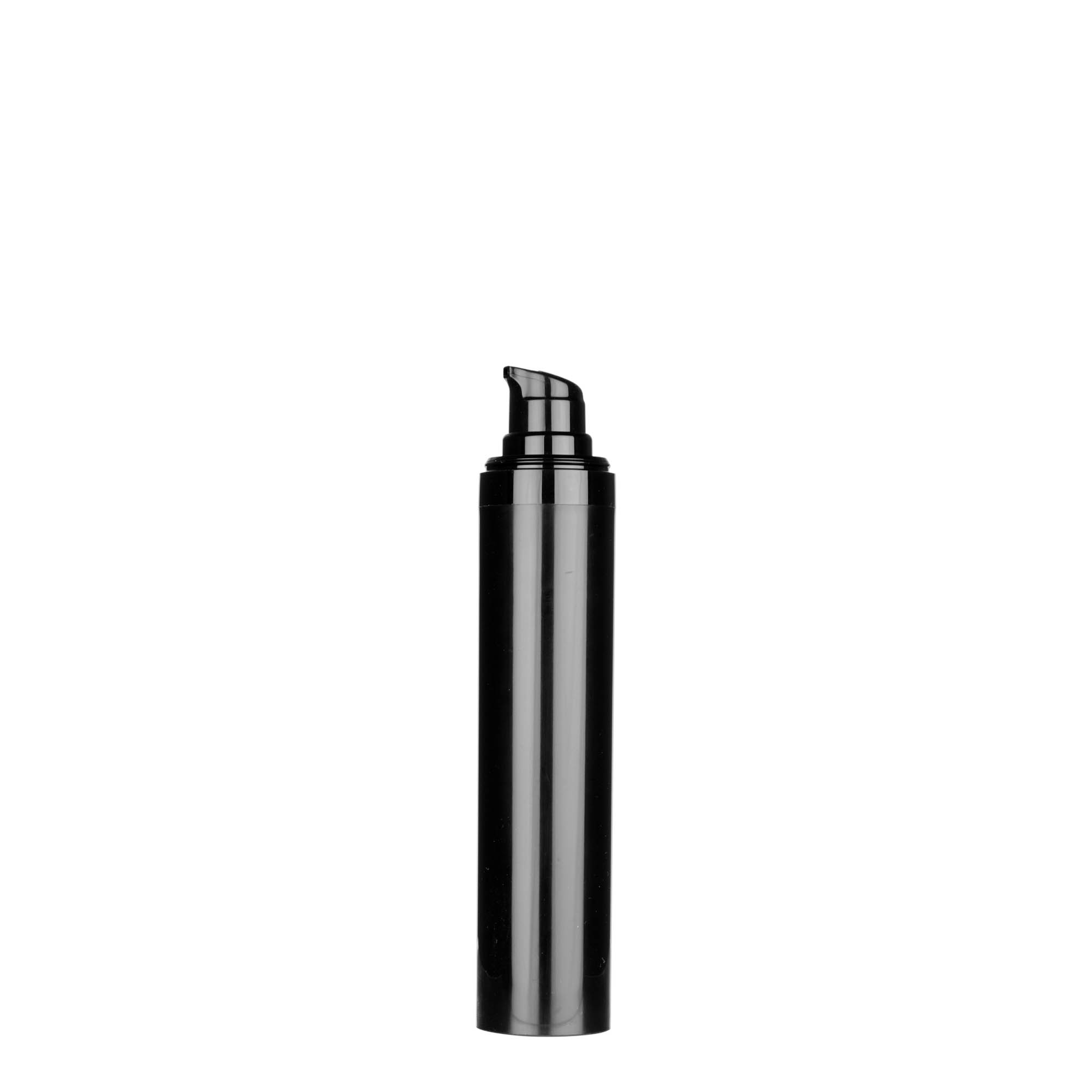 50 ml Airless διανομέας 'Micro', πλαστικό PP, μαύρο