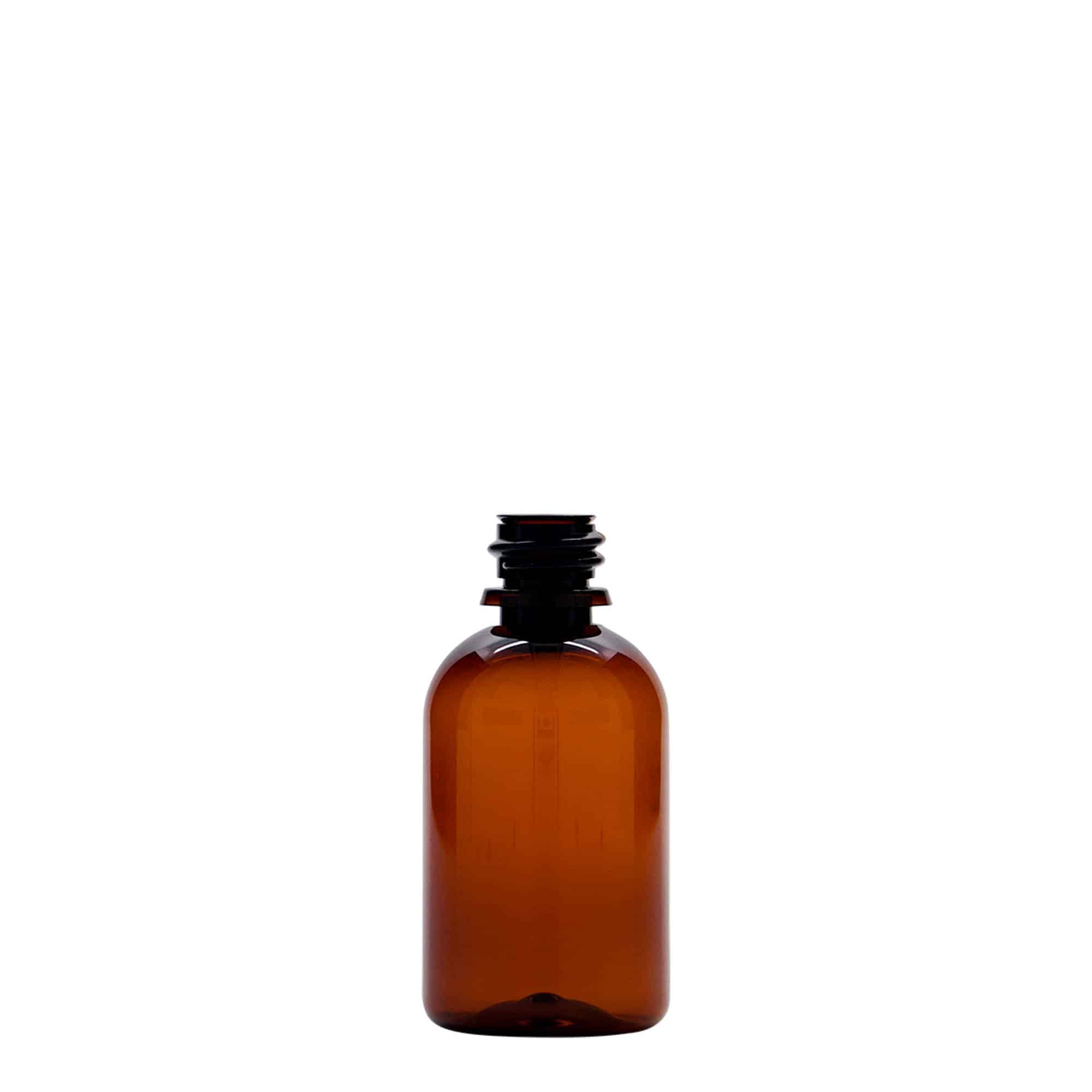 Μπουκάλι φαρμάκου PET 'Easy Living' 50 ml, καφέ, πλαστικό, στόμιο: DIN 18