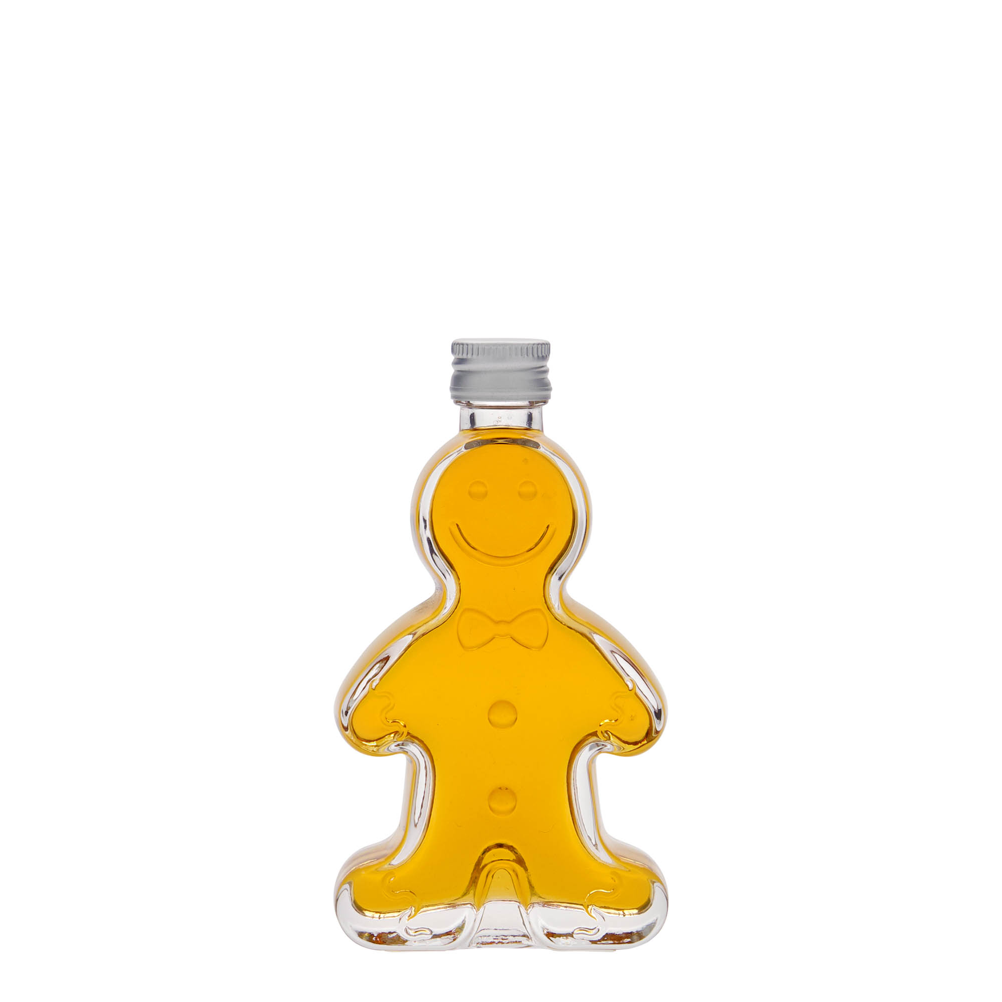 50 ml γυάλινο μπουκάλι 'Lebkuchenmann', στόμιο: PP 18 50 ml γυάλινο μπουκάλι 'Lebkuchenmann', στόμιο: PP 18