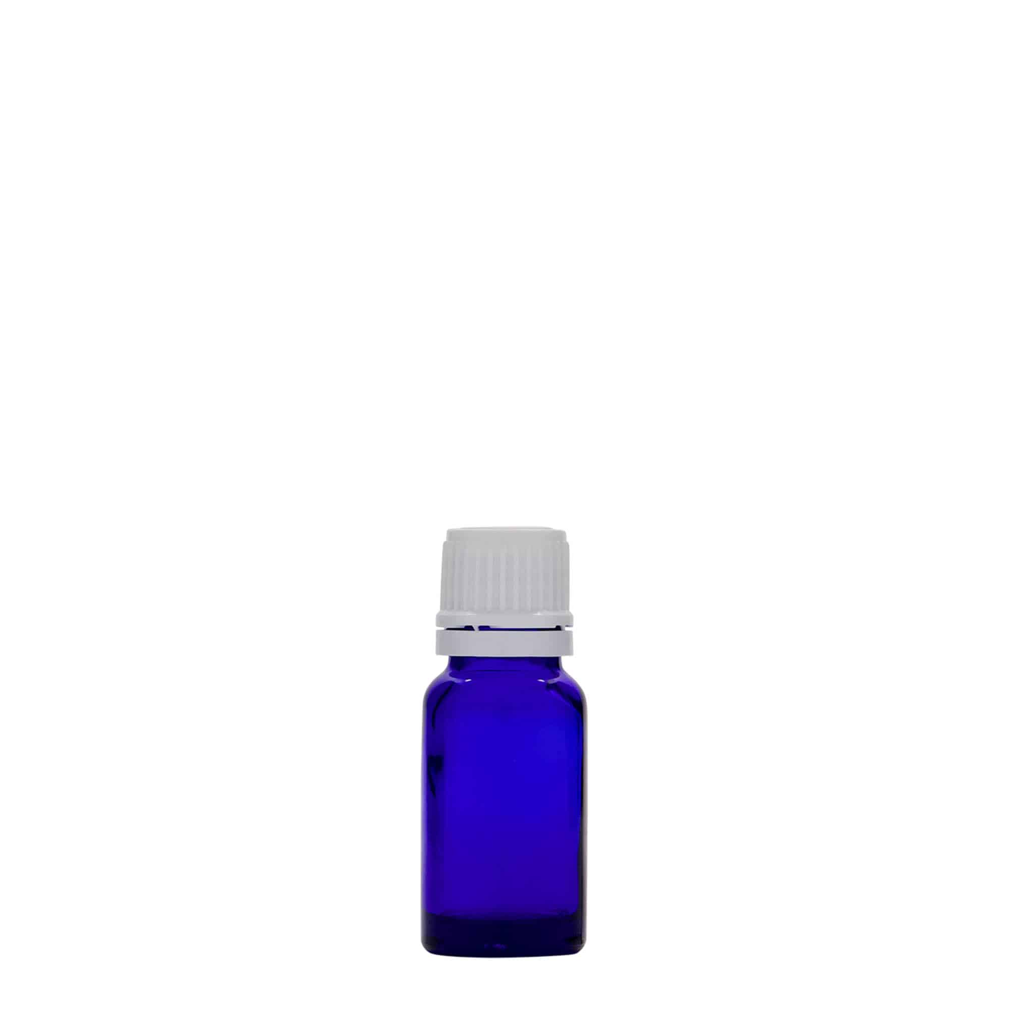 10 ml φιαλίδιο φαρμάκου, γυαλί, βασιλικό μπλε, στόμιο: DIN 18
