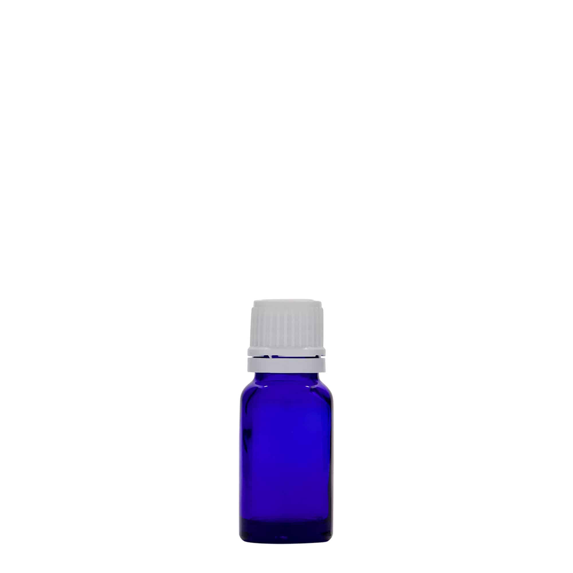 10 ml φιαλίδιο φαρμάκου, γυαλί, βασιλικό μπλε, στόμιο: DIN 18