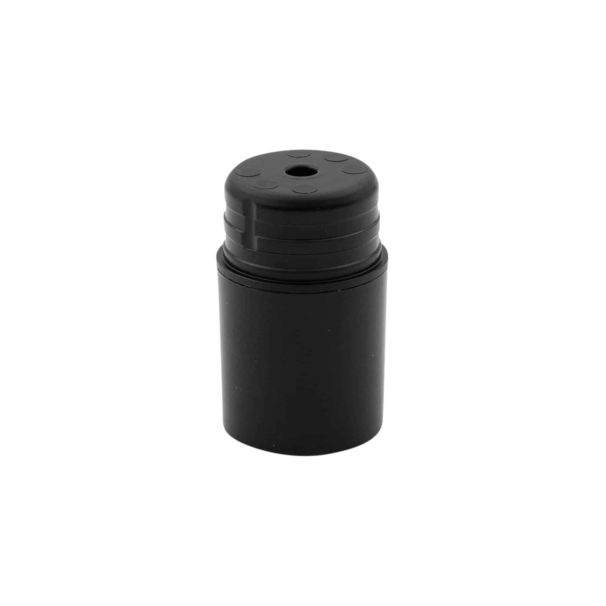 Κεφαλή αντλίας Airless Dispenser 'Nano', πλαστικό PP, μαύρη