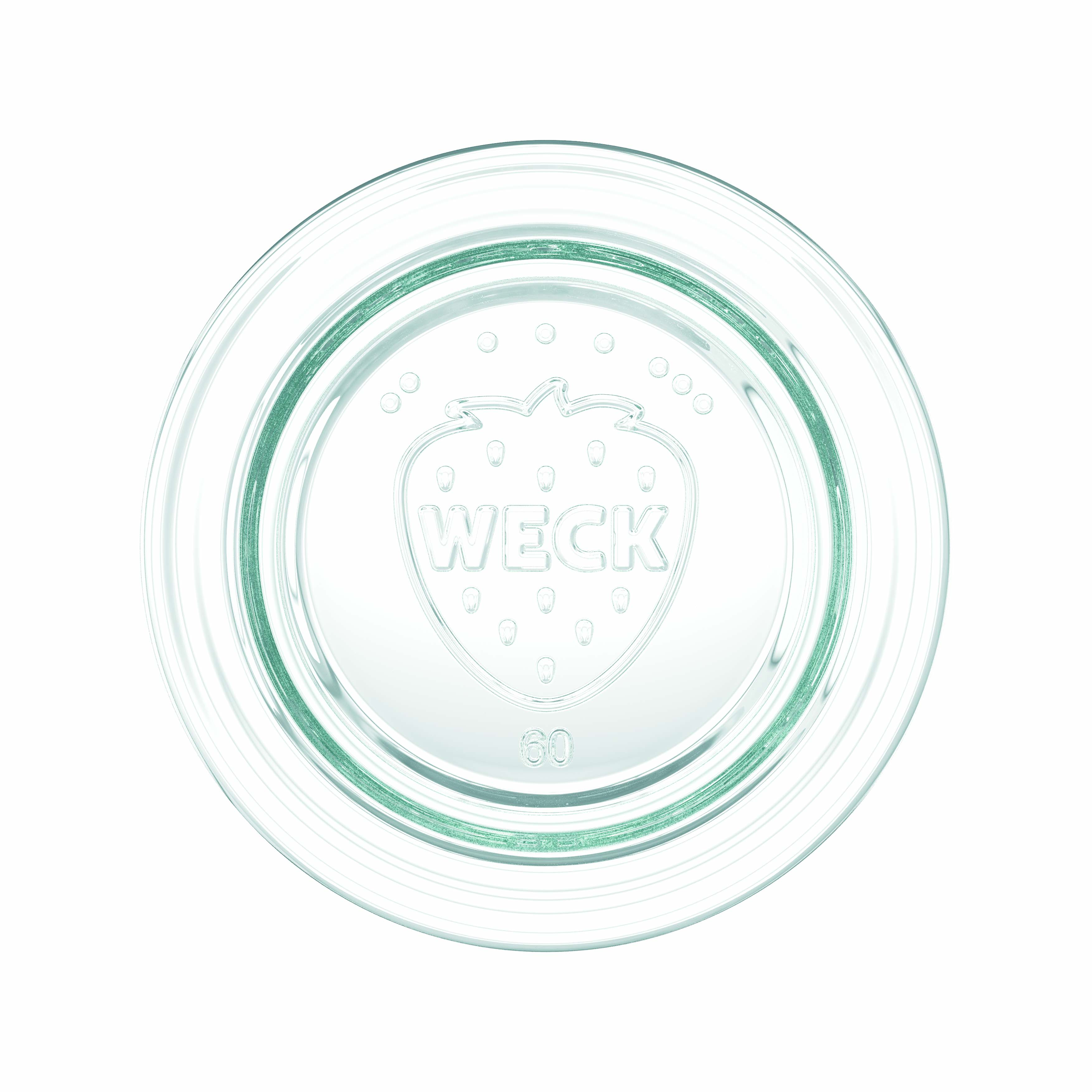 6x Μπουκάλι για χυμό WECK 1000 ml με γυάλινο καπάκι RR 60