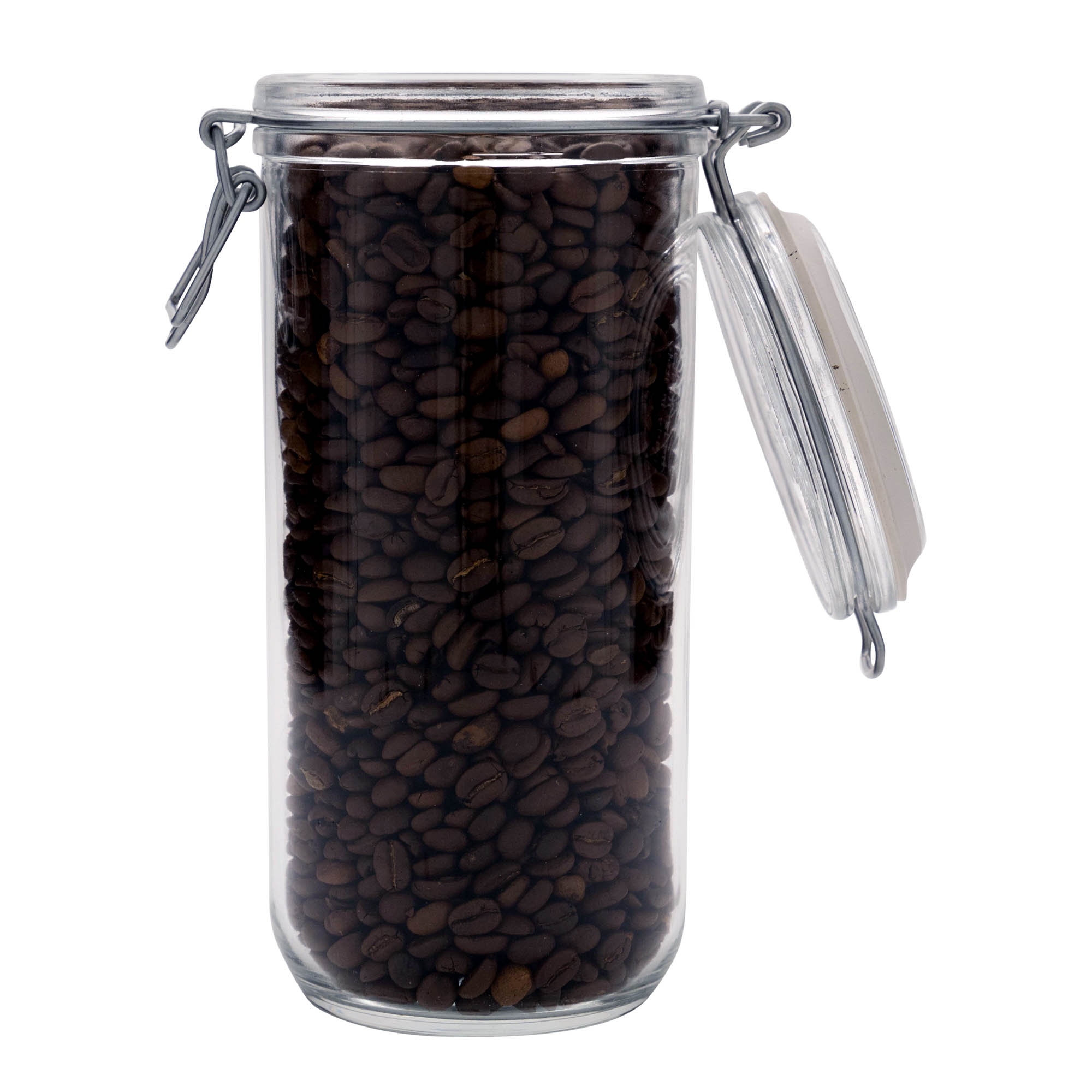 1.000 ml γυάλινο βάζο με μεταλλικό κλιπ 'Fido', στόμιο: κλείσιμο με μεταλλικό κλιπ