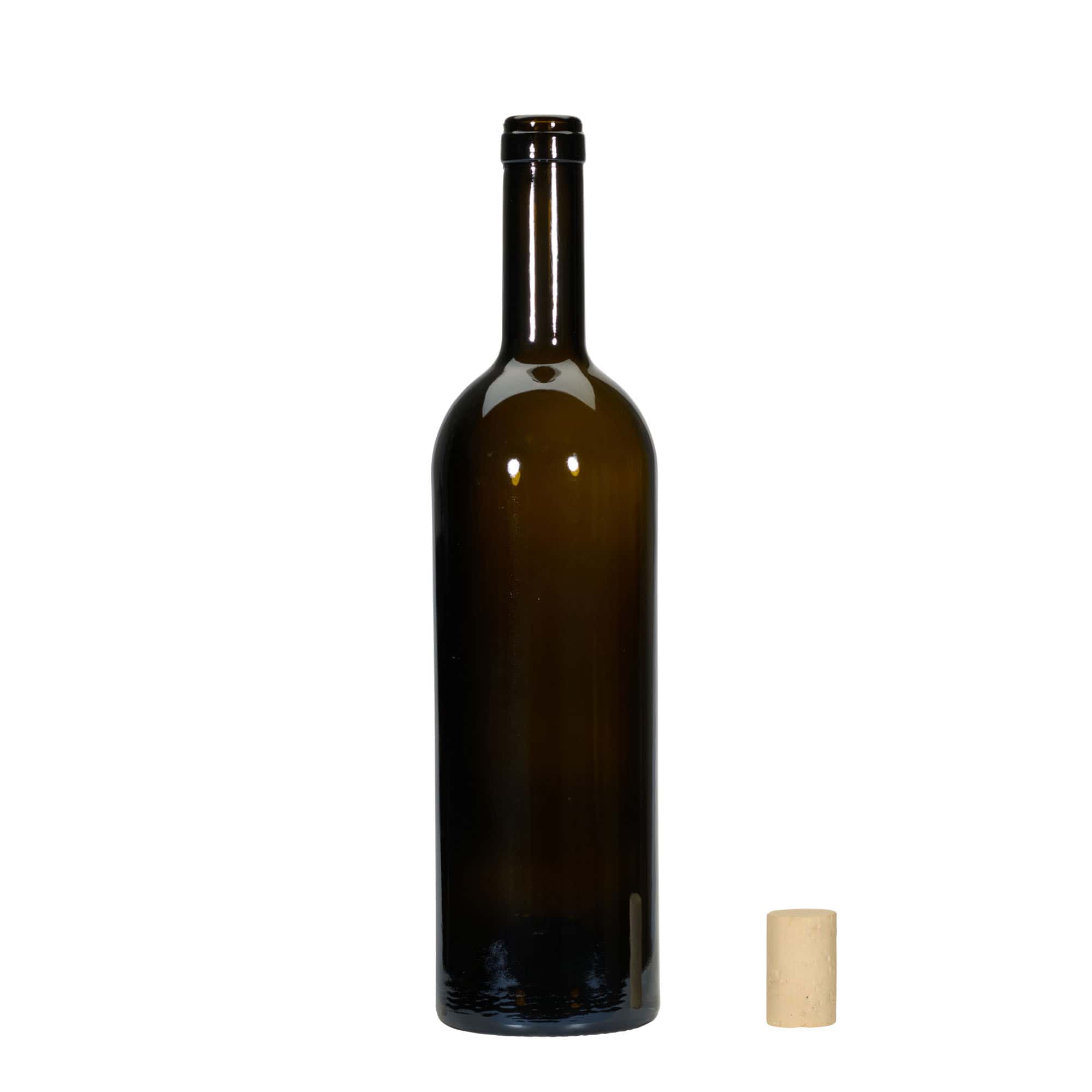 750 ml μπουκάλι κρασιού 'Golia', παλαιωμένο πράσινο, στόμιο: φελλός 750 ml μπουκάλι κρασιού 'Golia', παλαιωμένο πράσινο, στόμιο: φελλός
