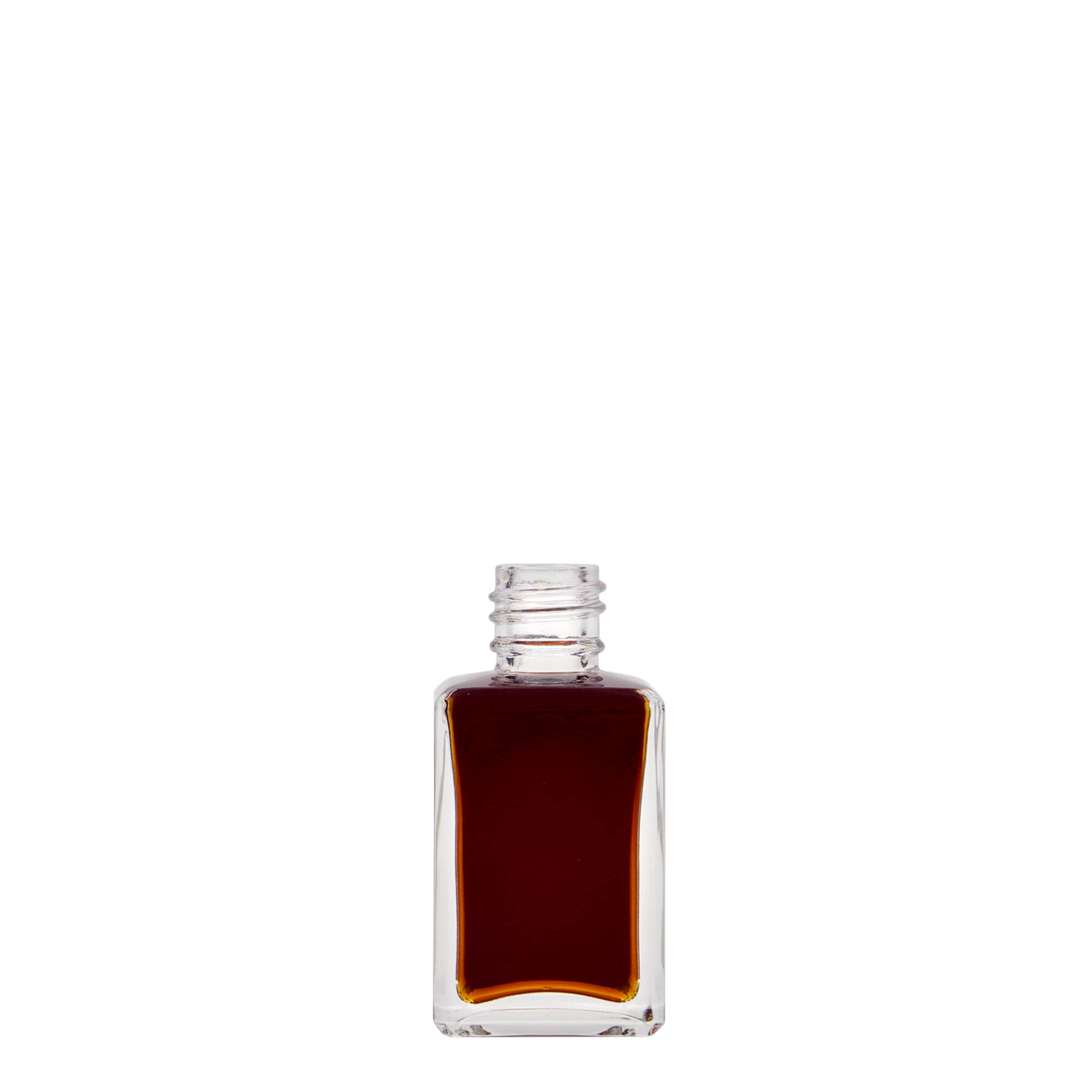 30 ml γυάλινο μπουκάλι 'Tamme', τετράγωνο, στόμιο: PP 18 30 ml γυάλινο μπουκάλι 'Tamme', τετράγωνο, στόμιο: PP 18