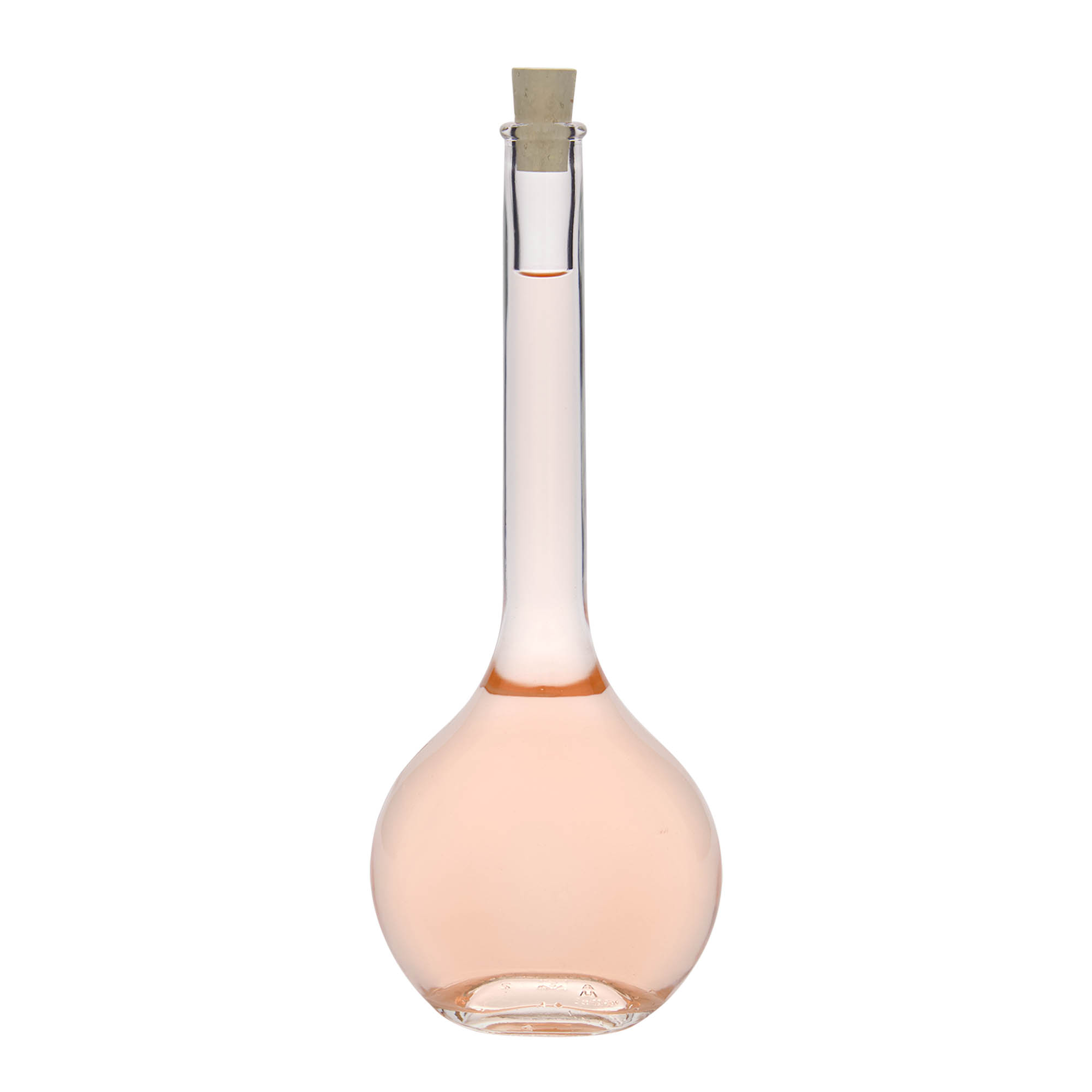 500 ml γυάλινο μπουκάλι 'Contessa', οβάλ, στόμιο: φελλός