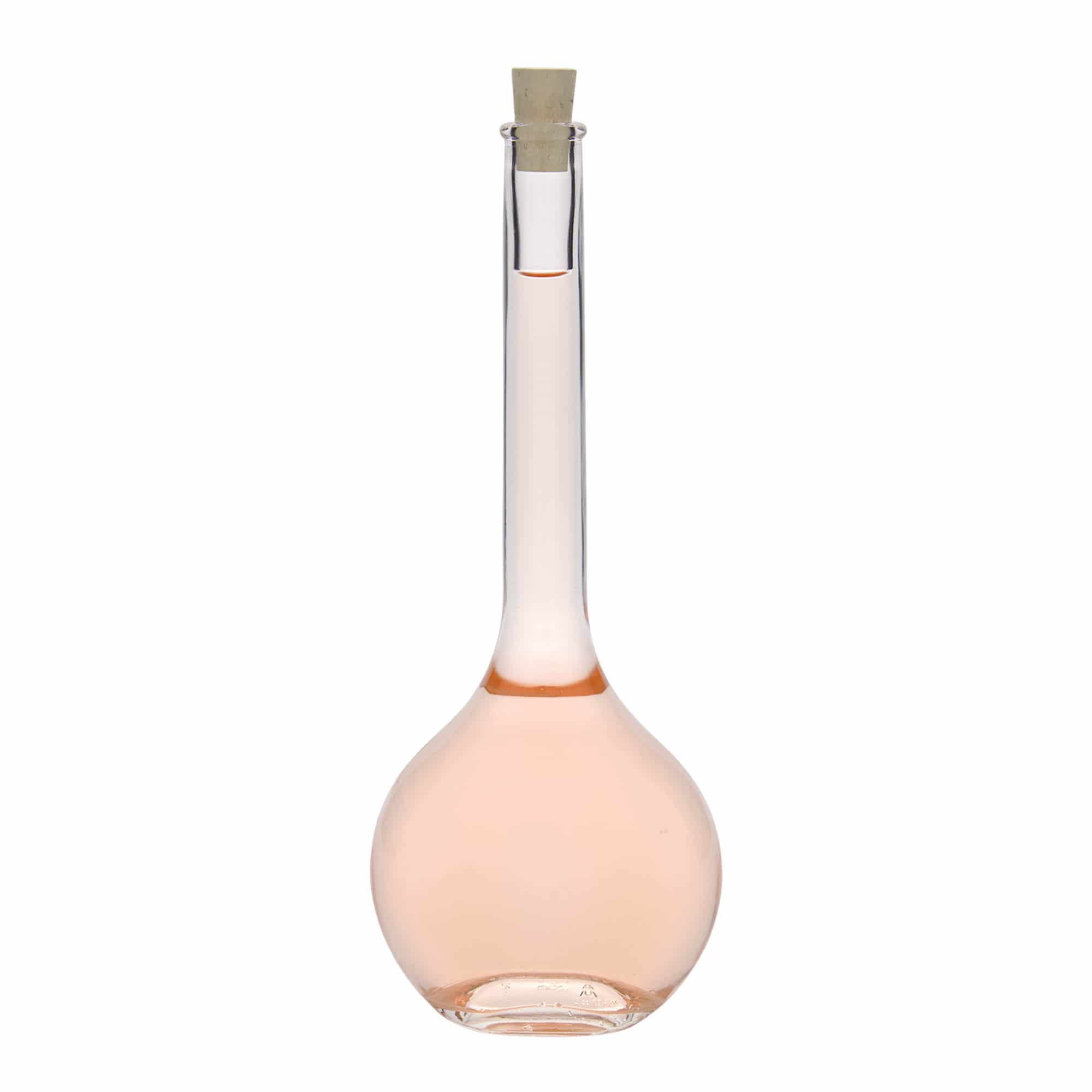 500 ml γυάλινο μπουκάλι 'Contessa', οβάλ, στόμιο: φελλός