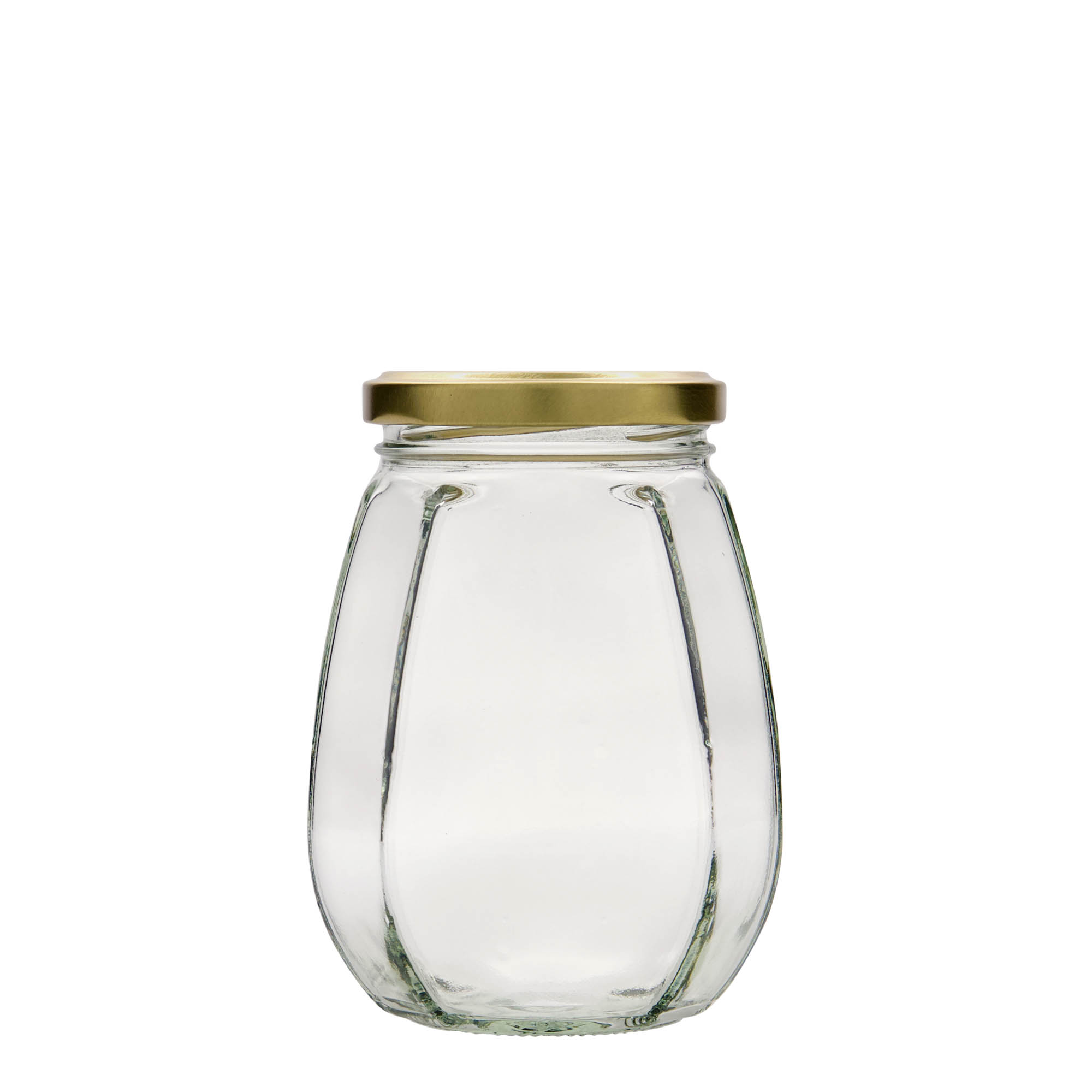 385 ml γυάλινο βάζο για κοσμήματα, εξαγωνικό, στόμιο: Twist-Off (TO 63)