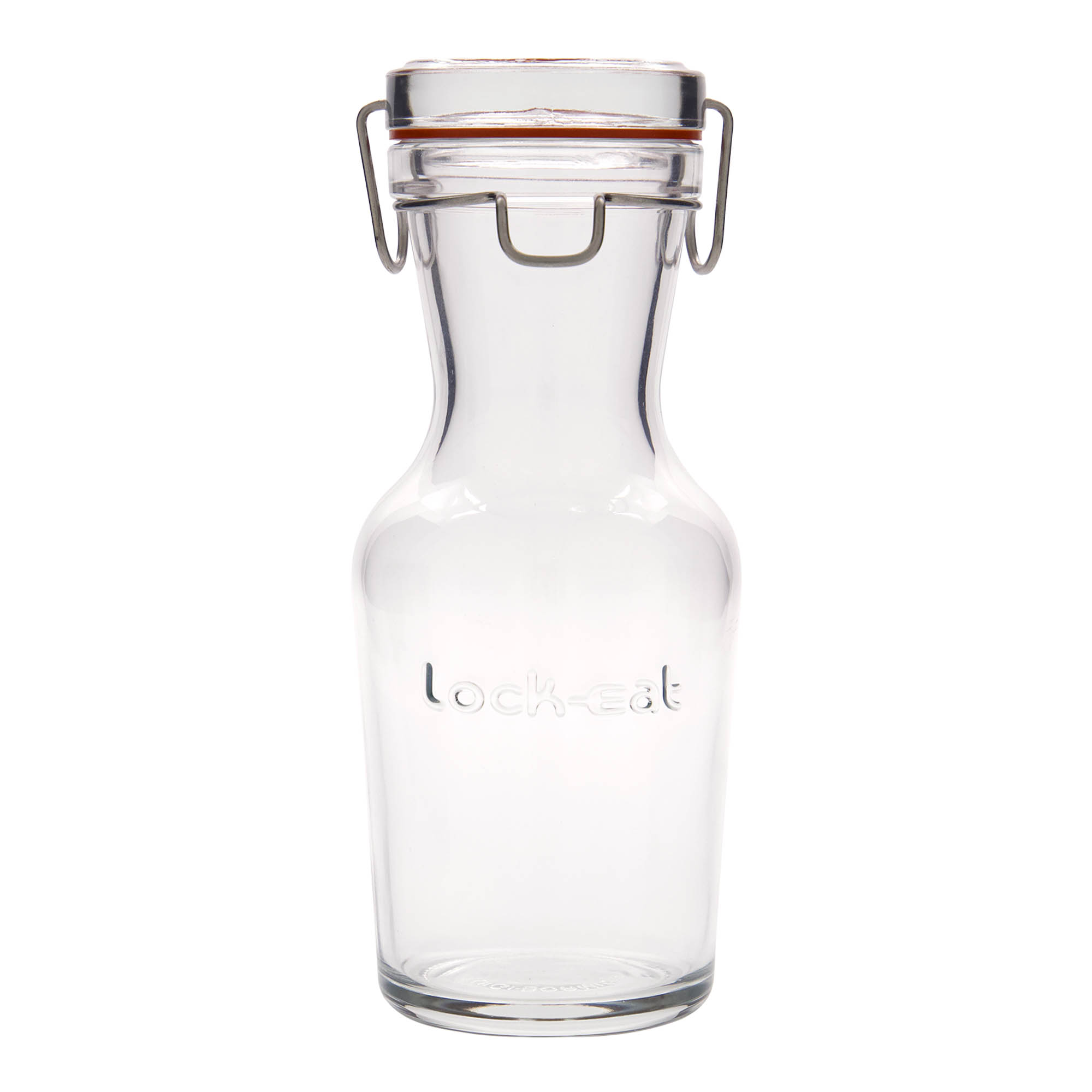 500 ml γυάλινη καράφα 'Lock-Eat', στόμιο: κλείσιμο με σύρμα-αλυσίδα