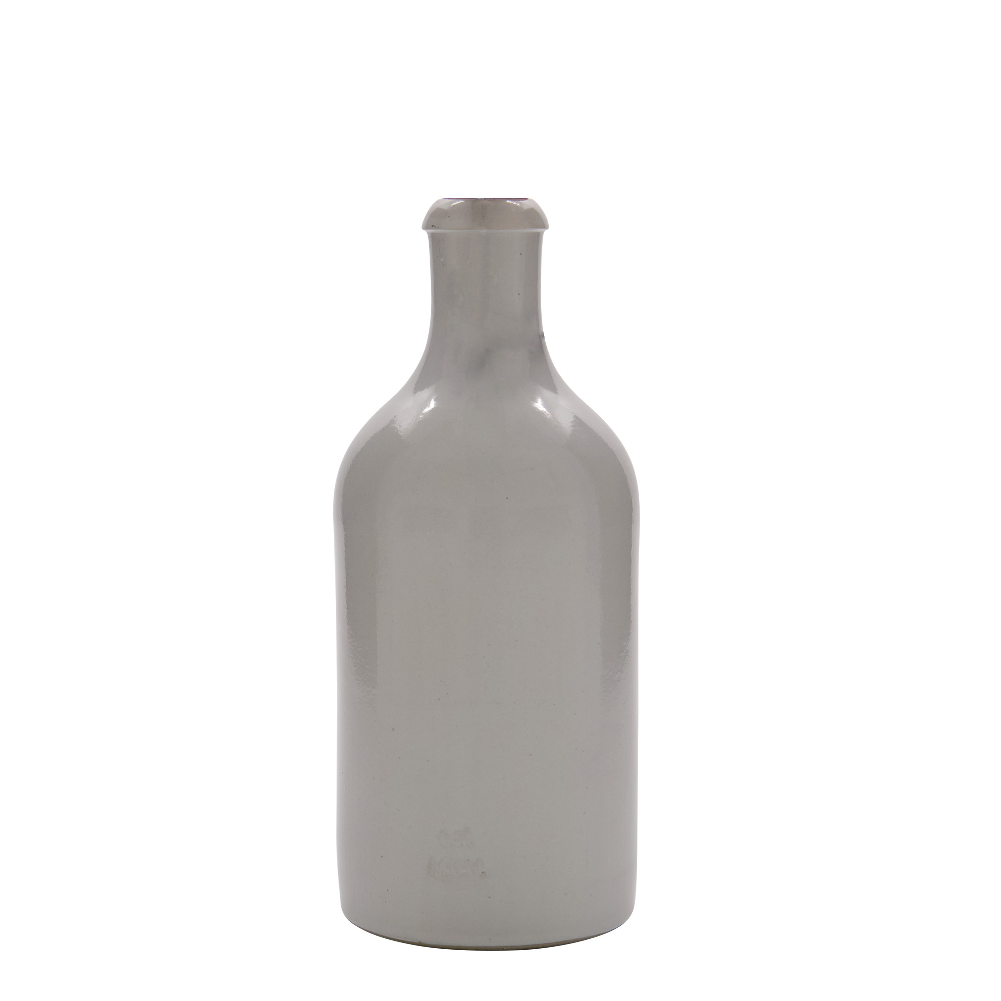 500 ml κανάτα από πηλό, κεραμικό, λευκή, στόμιο: κλείσιμο με σύρτη