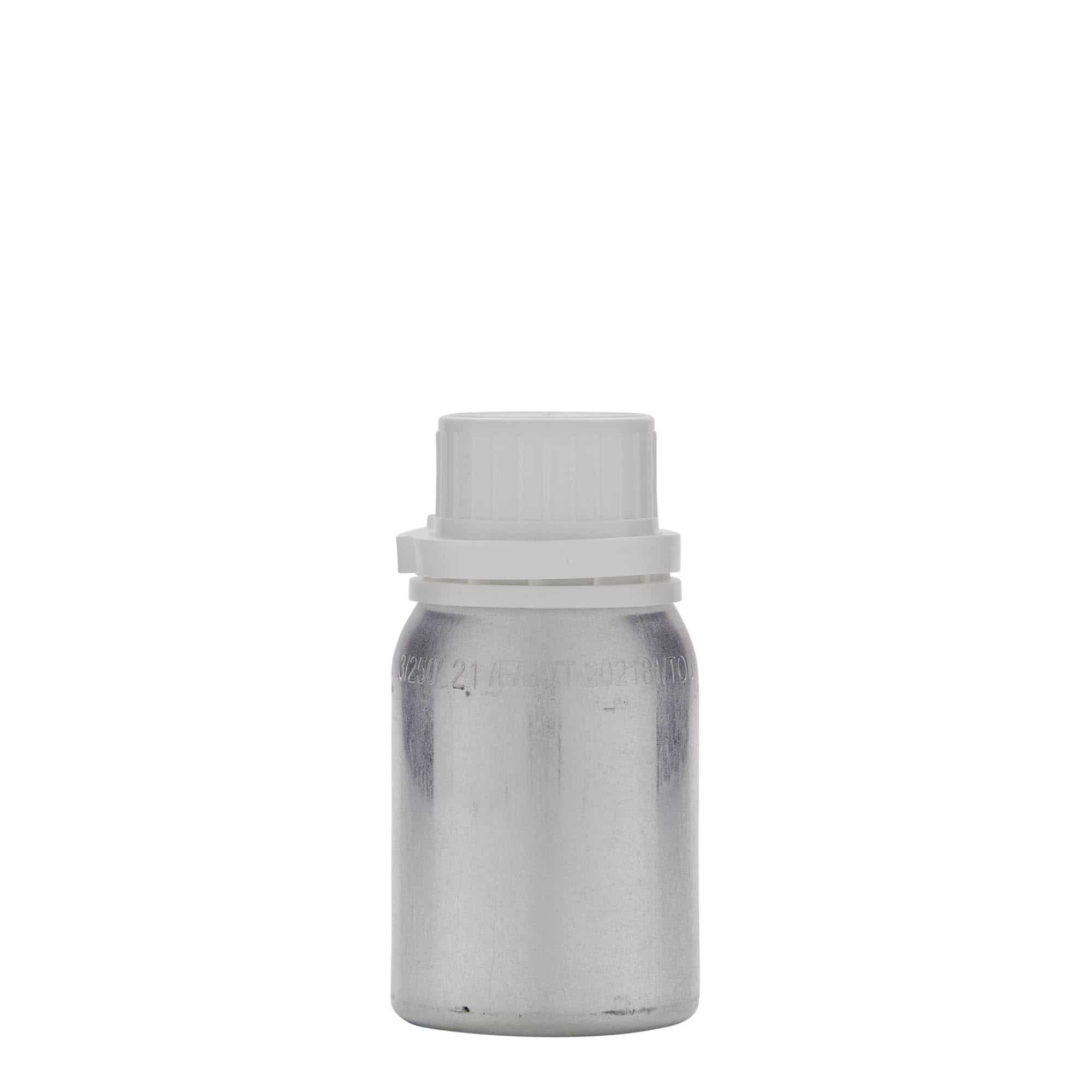 125 ml αλουμινένιο μπουκάλι, μέταλλο, ασημί, στόμιο: DIN 32