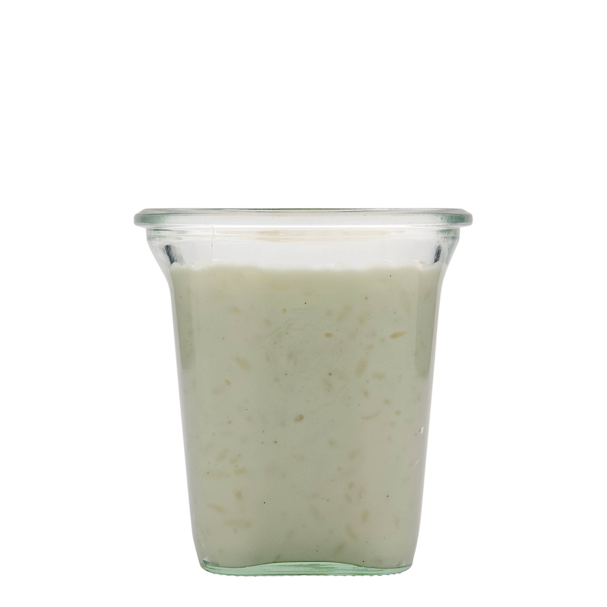 545 ml WECK-Quadroglas, τετράγωνο, στόμιο: στρογγυλή άκρη