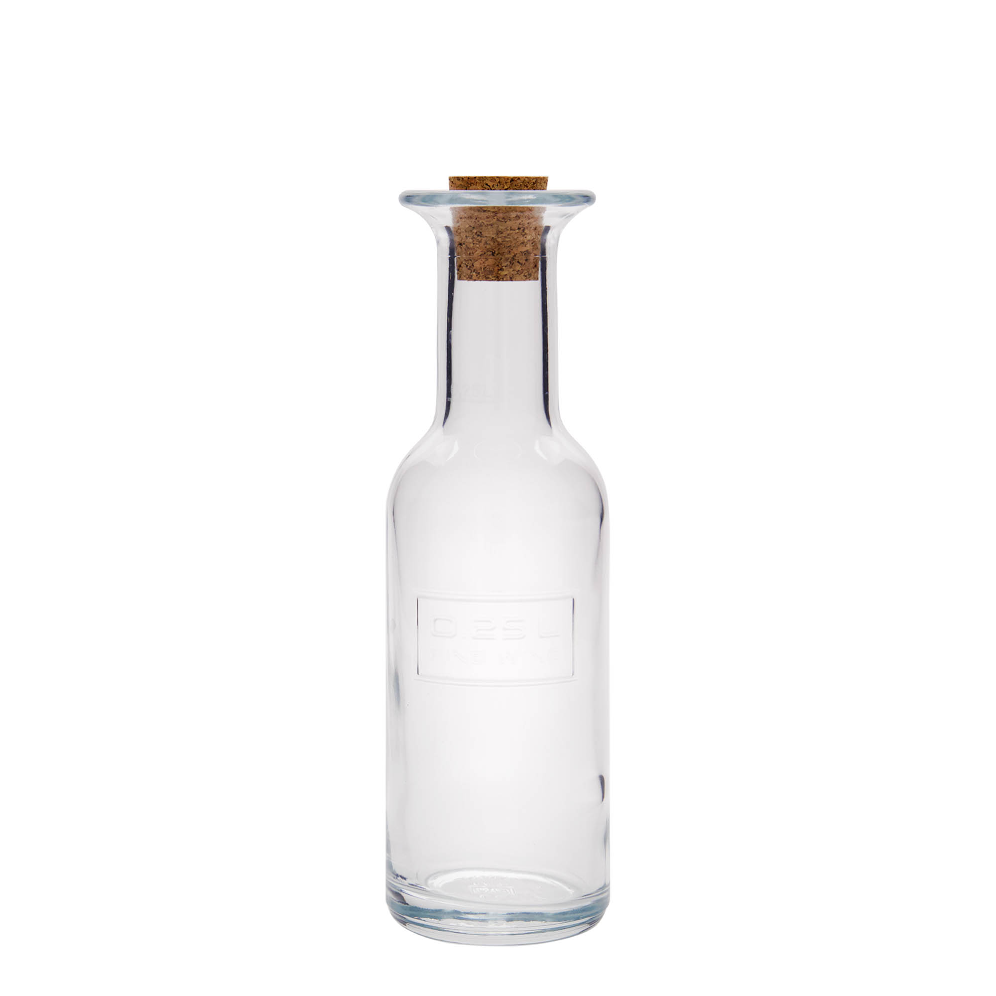 250 ml γυάλινο μπουκάλι 'Optima Fine Wine', στόμιο: φελλός