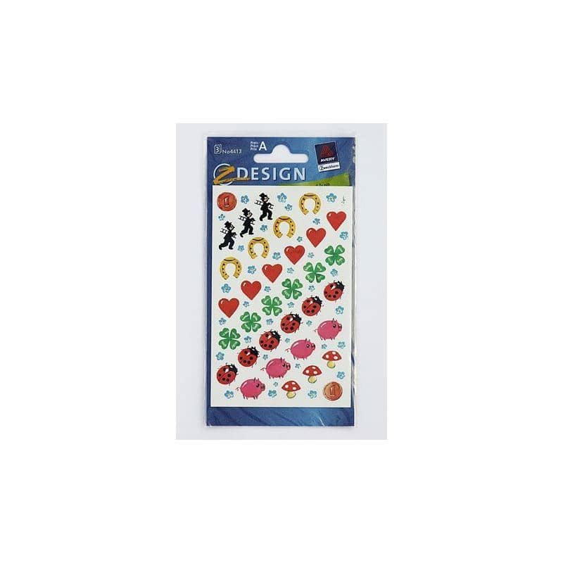 Zweckform αυτοκόλλητα 'Γούρια', χαρτί, πολύχρωμα