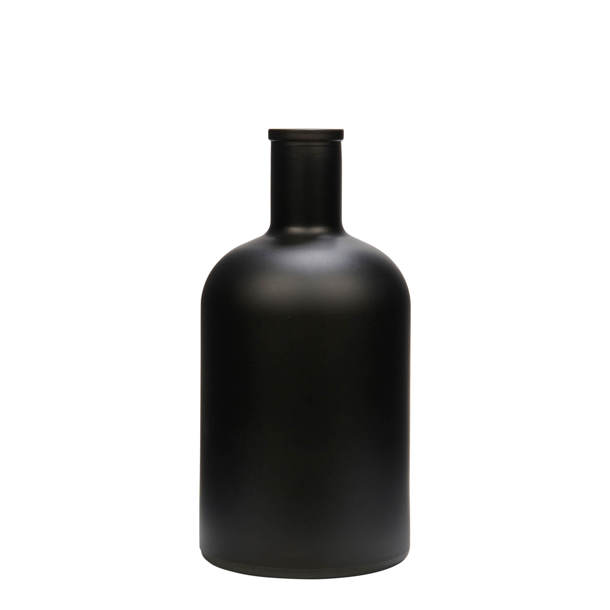 700 ml γυάλινο μπουκάλι 'Gerardino', μαύρο, στόμιο: φελλός