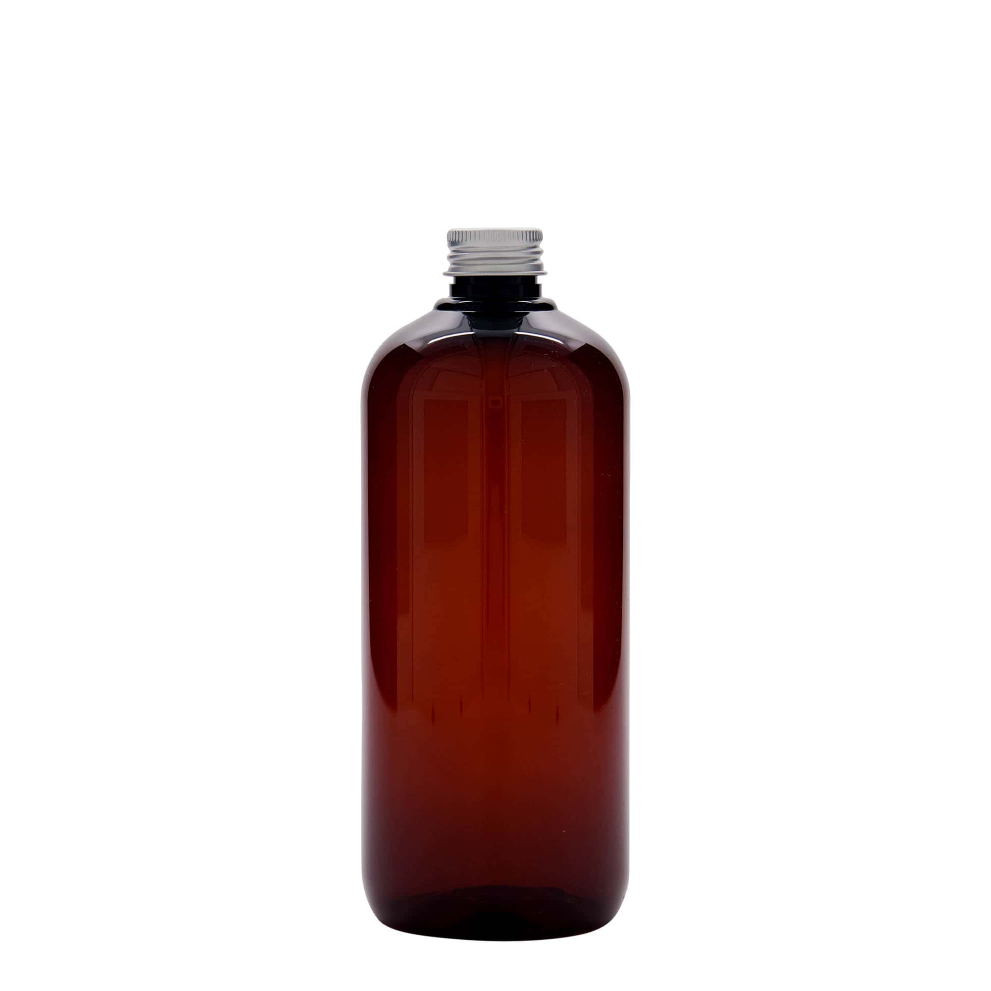 500 ml πλαστικό μπουκάλι ανακύκλωσης 'Victor's Best', PCR, καφέ, στόμιο: 24/410