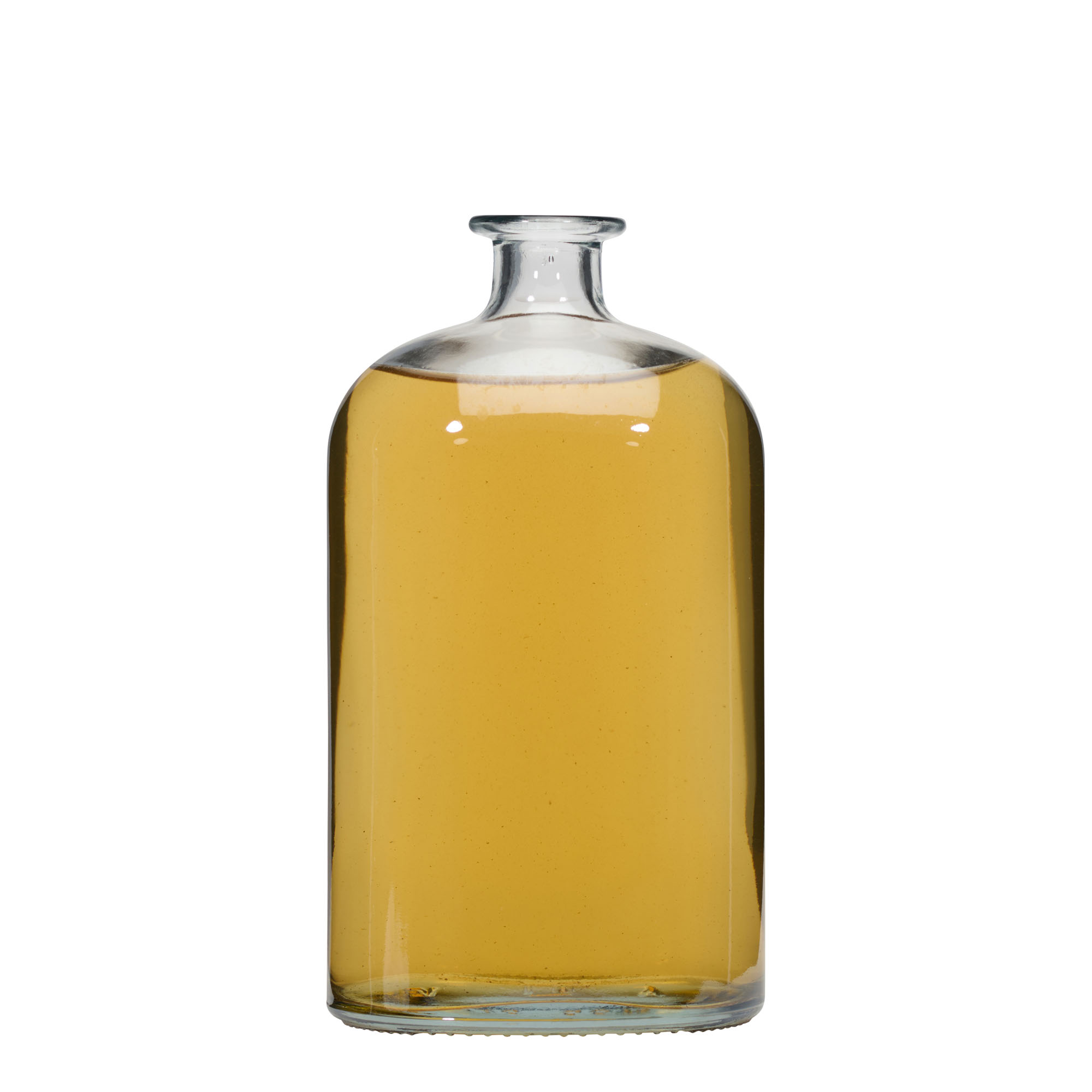 1.000 ml γυάλινο μπουκάλι 'Dundee', οβάλ, στόμιο: φελλός