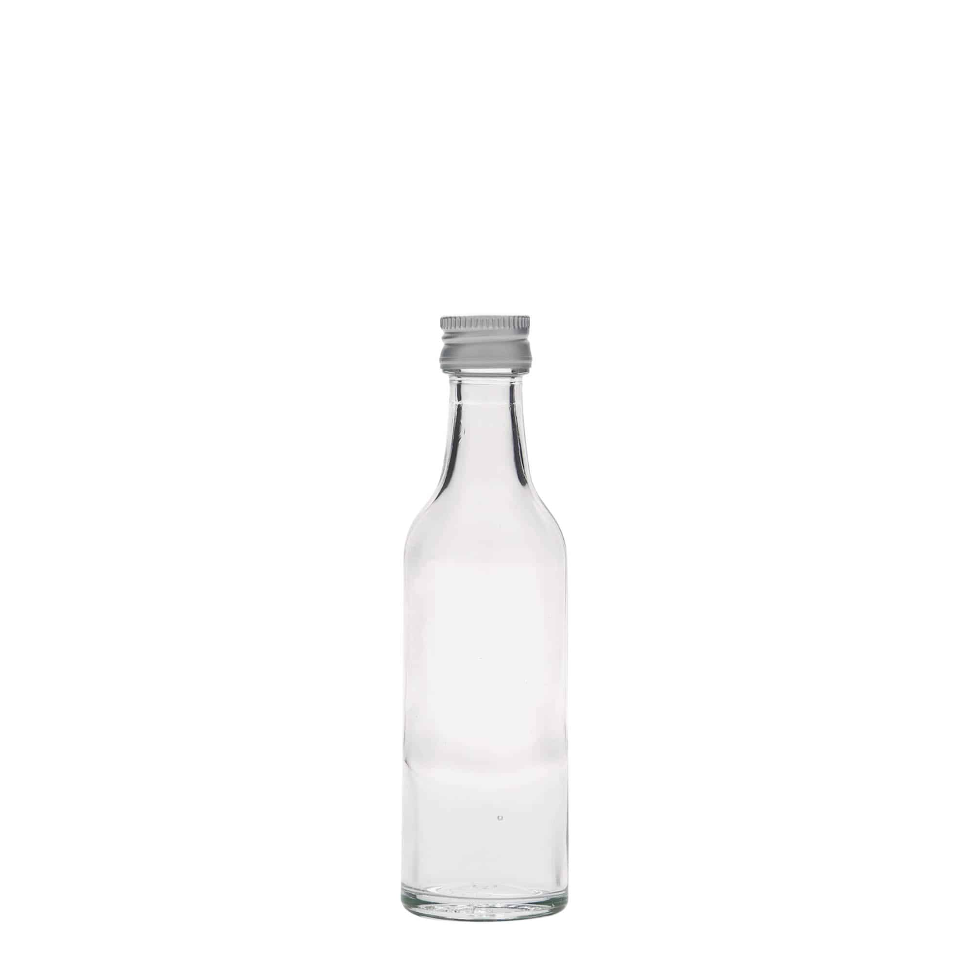 Γυάλινο μπουκάλι με ίσιο λαιμό 50 ml, στόμιο: PP 28