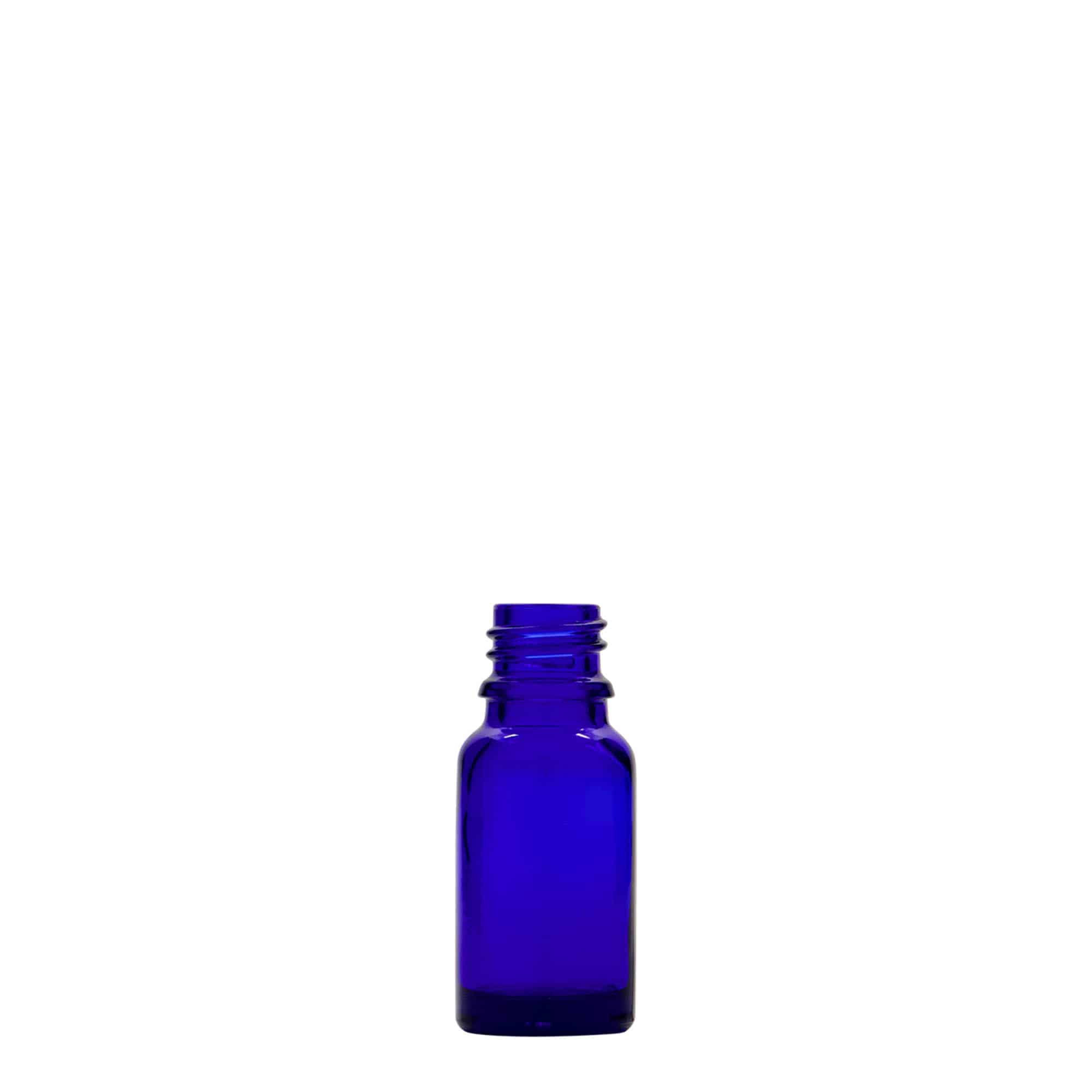 10 ml φιαλίδιο φαρμάκου, γυαλί, βασιλικό μπλε, στόμιο: DIN 18