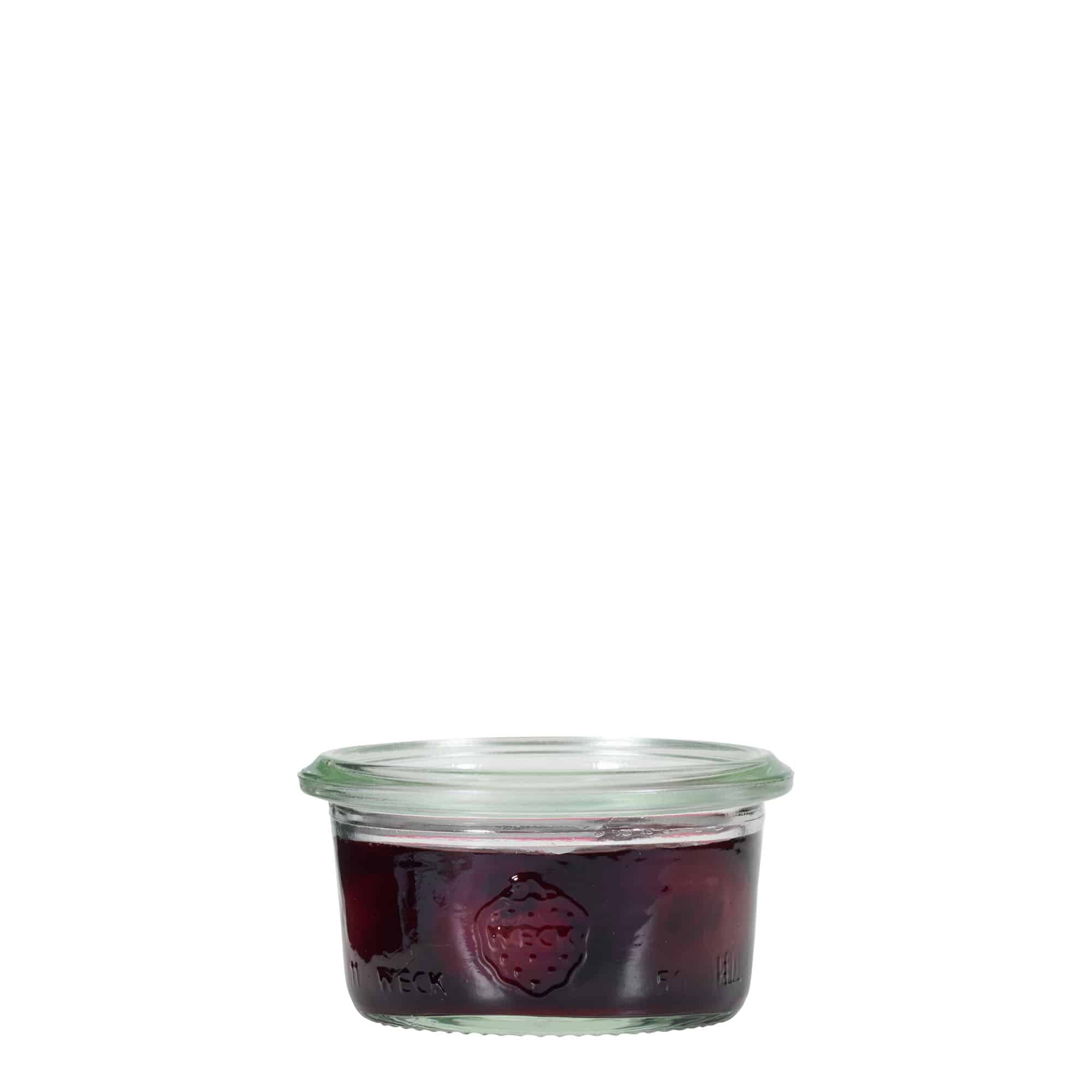 50 ml βάζο WECK με σφράγιση, στόμιο: στρογγυλή άκρη 50 ml βάζο WECK με σφράγιση, στόμιο: στρογγυλή άκρη