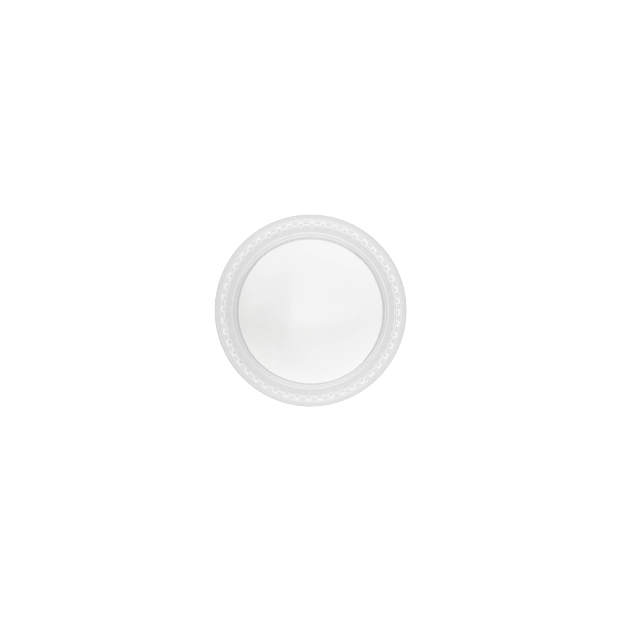 Βιδωτό καπάκι 'Clear/Platin Edition', πλαστικό PP, λευκό, για στόμιο: 45/2P