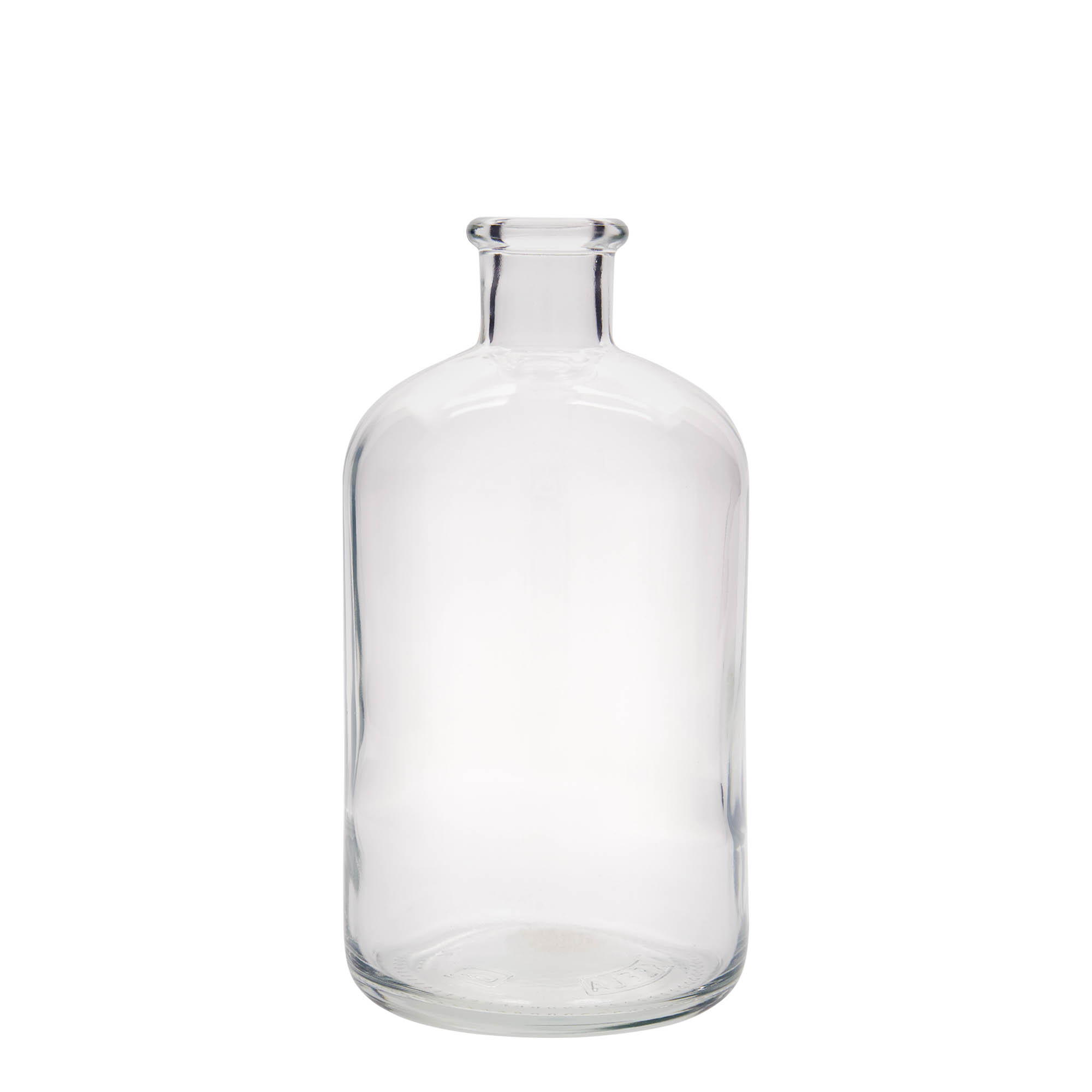 1.000 ml γυάλινο μπουκάλι φαρμακοποιού, στόμιο: φελλός