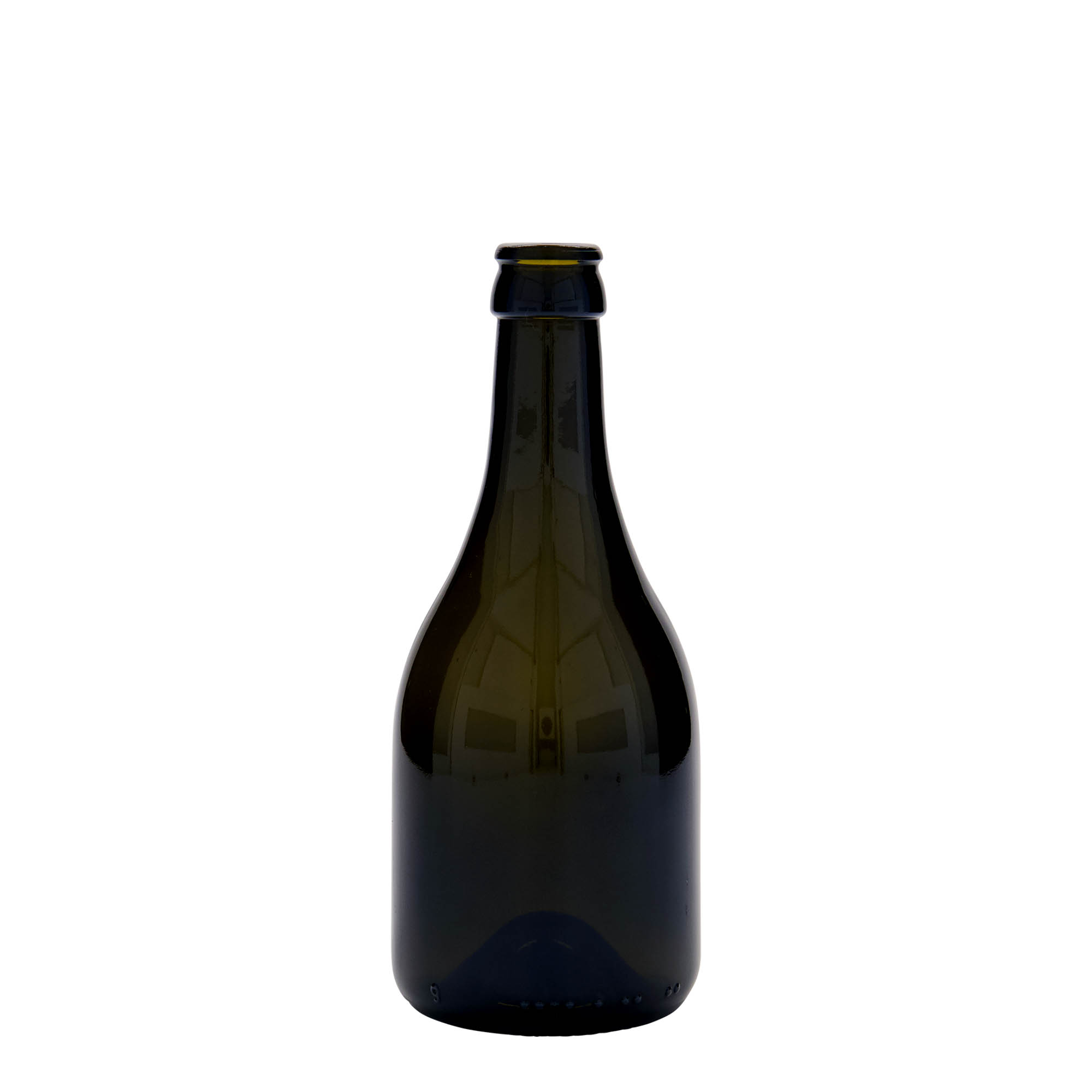330 ml μπουκάλι μπύρας 'Horta', γυαλί, παλαιωμένο πράσινο, στόμιο: καπάκι κορώνας