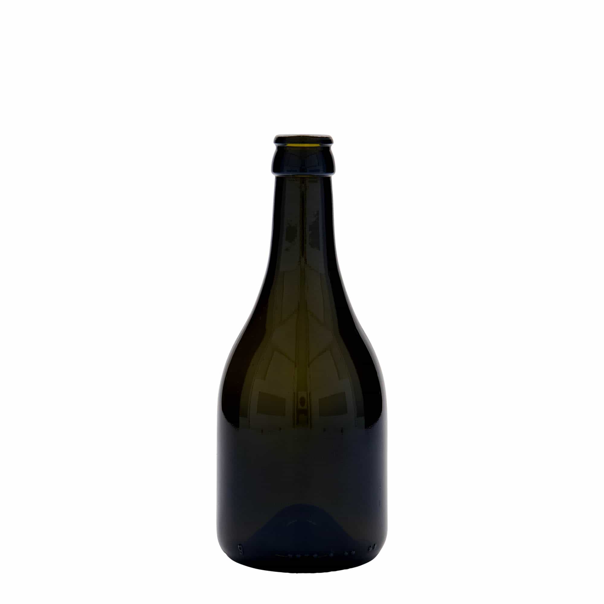 330 ml μπουκάλι μπύρας 'Horta', γυαλί, παλαιωμένο πράσινο, στόμιο: καπάκι κορώνας