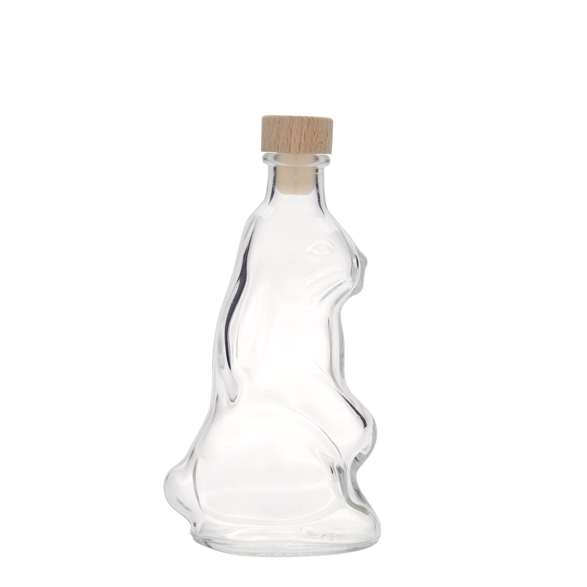 200 ml γυάλινο μπουκάλι 'Λαγός', στόμιο: φελλός