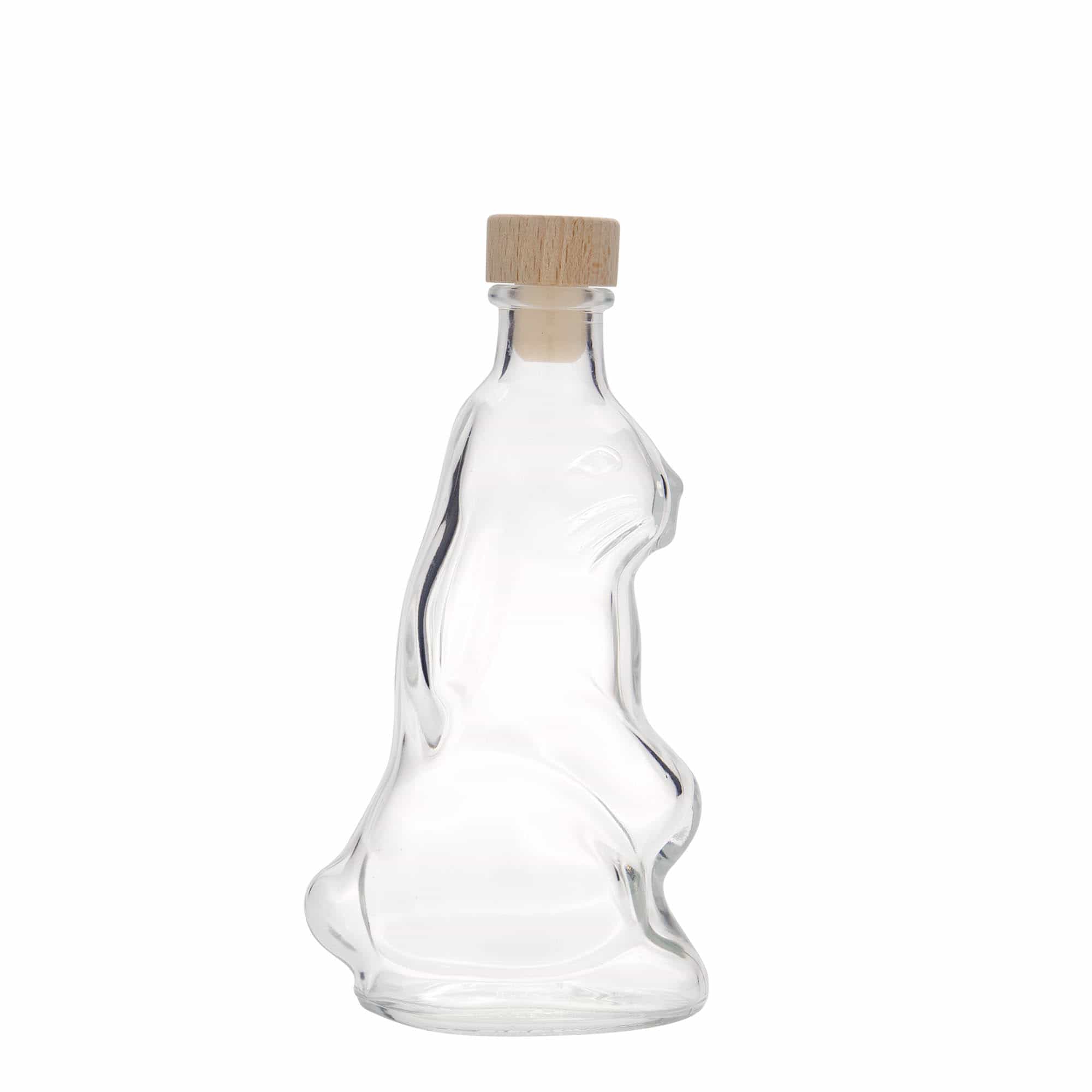 200 ml γυάλινο μπουκάλι 'Λαγός', στόμιο: φελλός