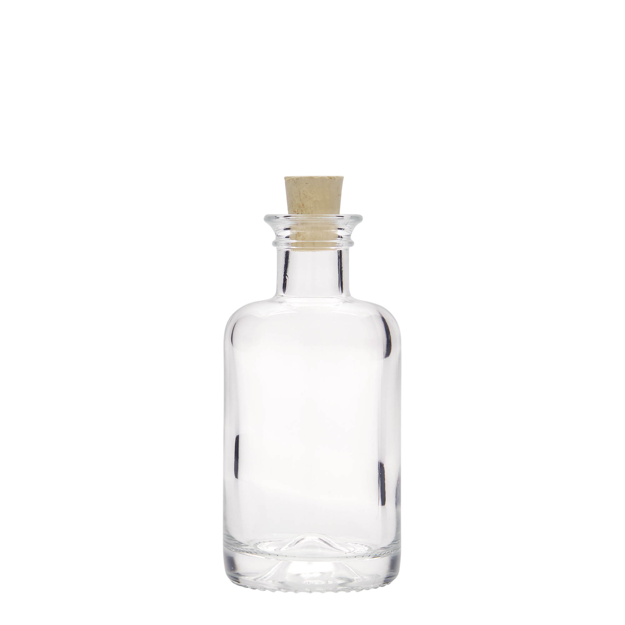 100 ml γυάλινο μπουκάλι φαρμακοποιού, στόμιο: φελλός