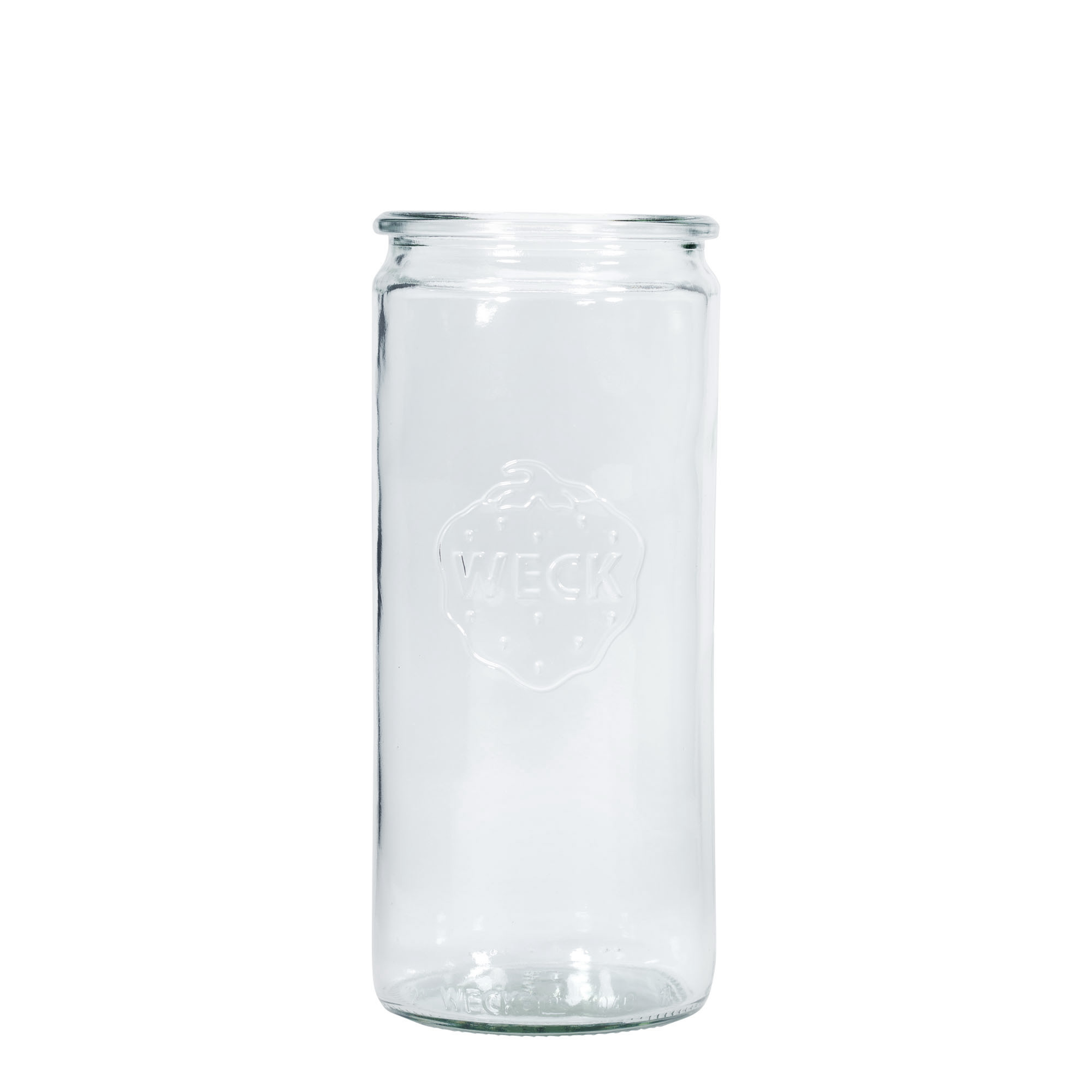 1.040 ml WECK-γυάλινο κυλινδρικό δοχείο, στόμιο: στρογγυλή άκρη