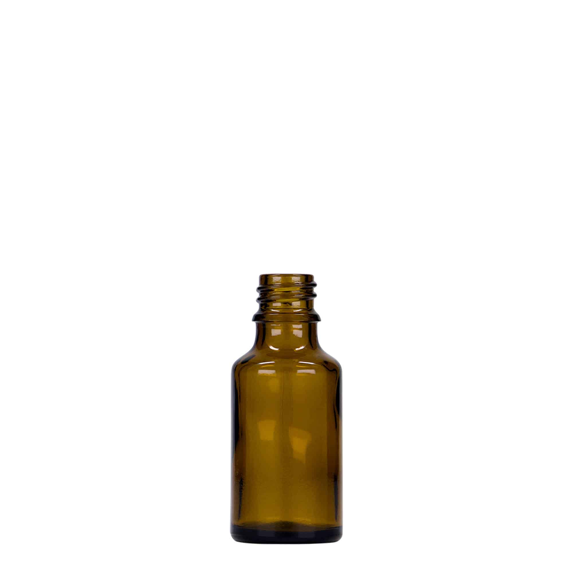 Μπουκάλι φαρμάκου 25 ml, γυάλινο, καφέ, στόμιο: DIN 18