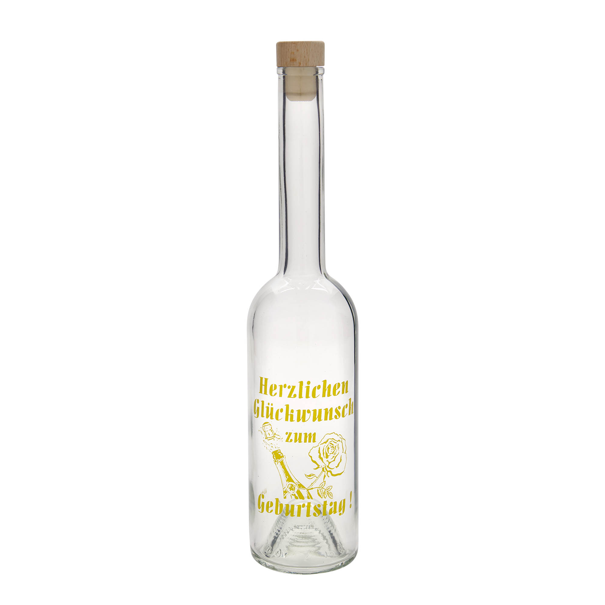 500 ml γυάλινο μπουκάλι 'Opera', σχέδιο: Μήλο, στόμιο: Φελλός 500 ml γυάλινο μπουκάλι 'Opera', σχέδιο: Μήλο, στόμιο: Φελλός