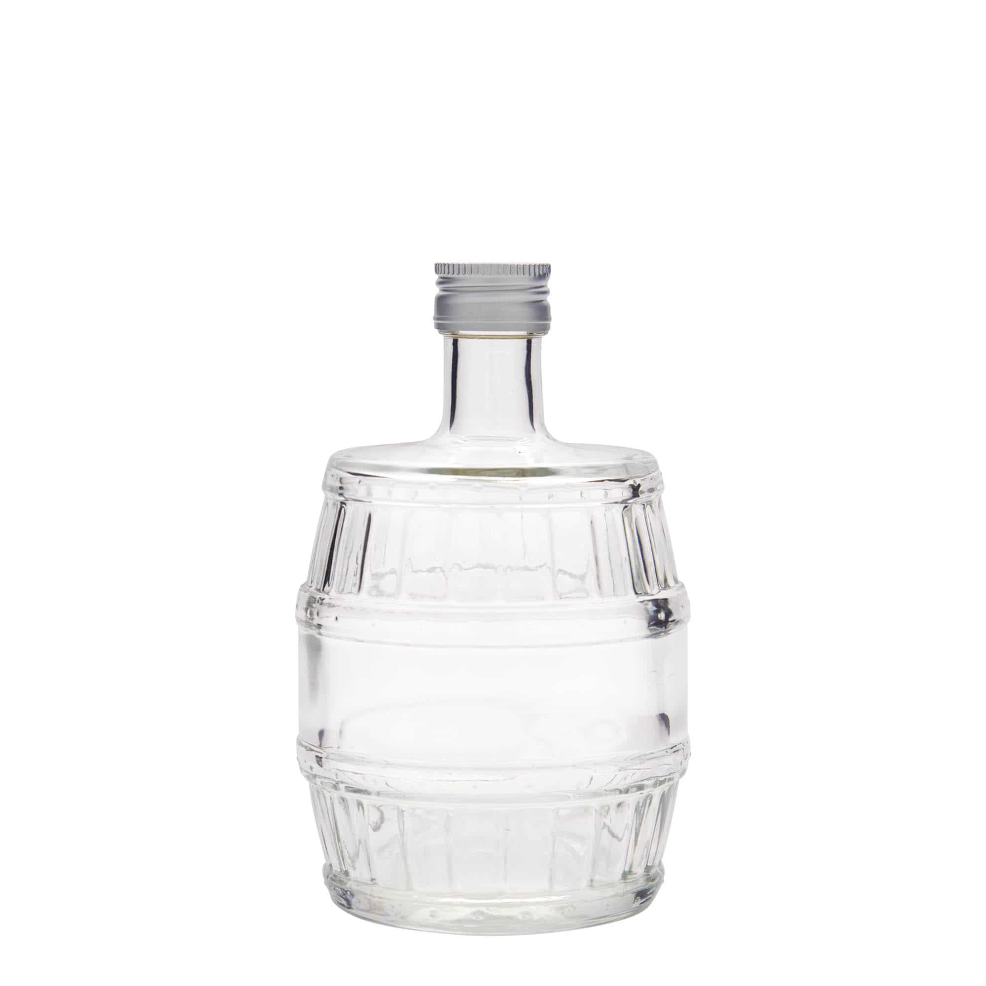 500 ml γυάλινο μπουκάλι 'βαρέλι', στόμιο: PP 28