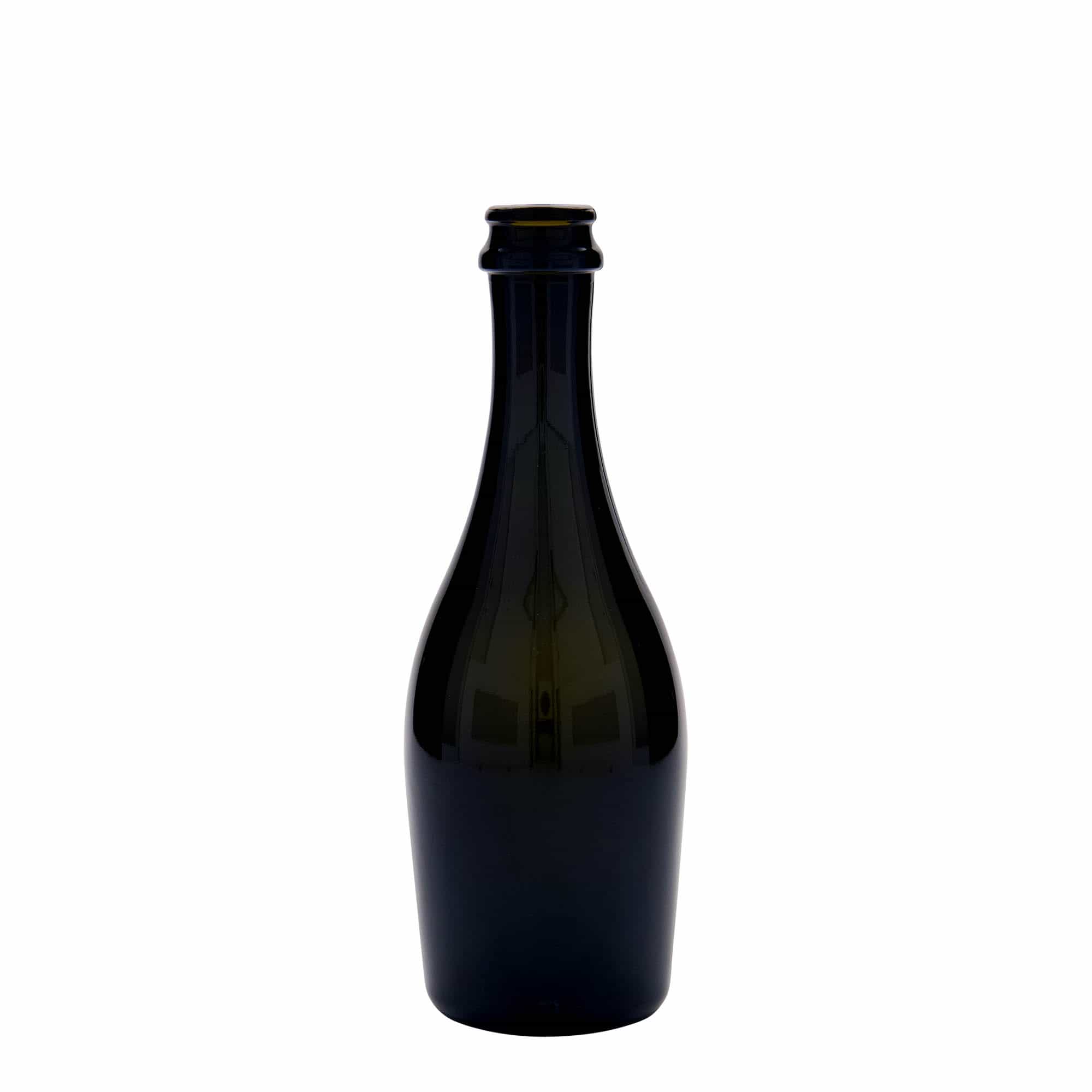 330 ml φιάλη σαμπάνιας 'Carmen', γυαλί, παλαιωμένο πράσινο, στόμιο: καπάκι κορώνας