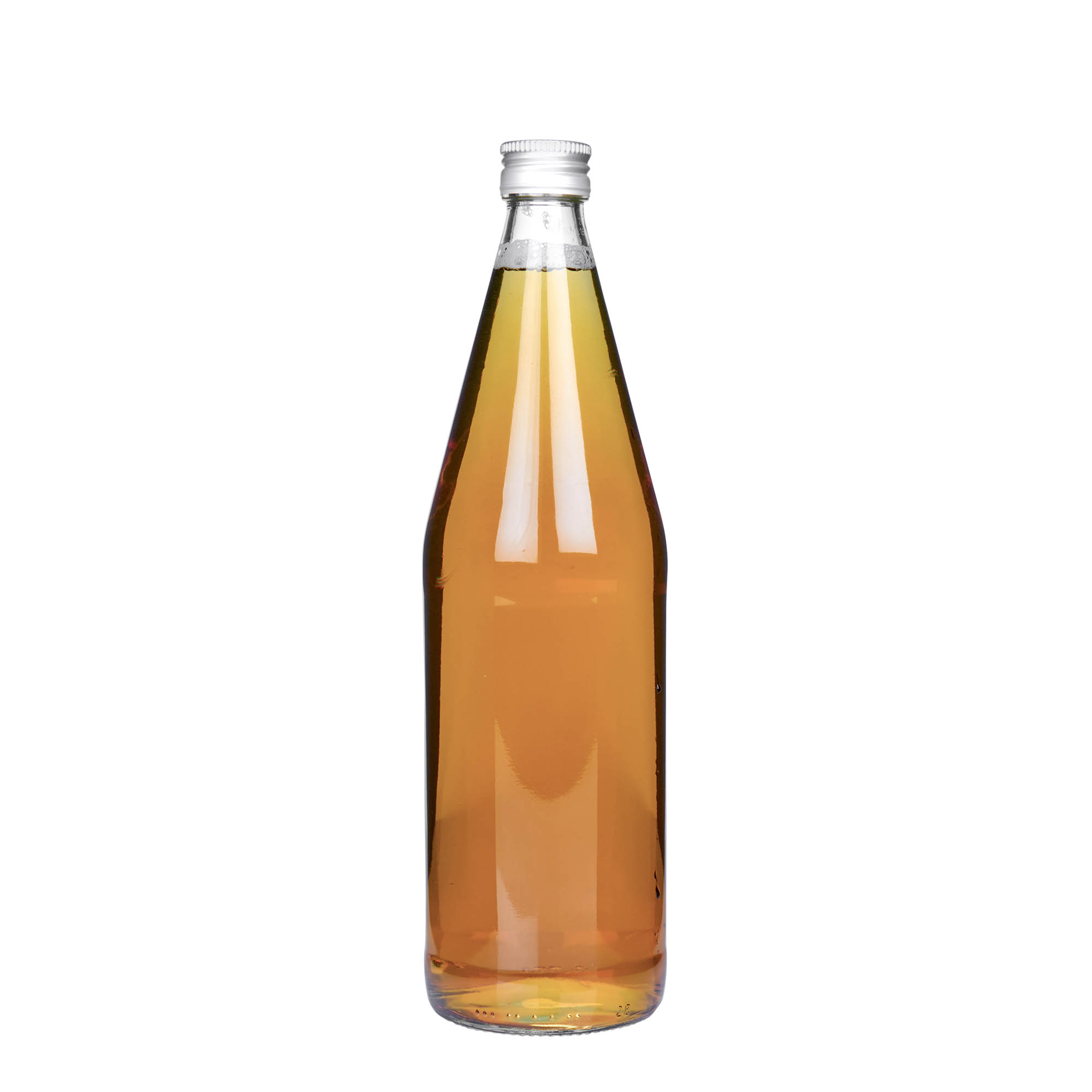 750 ml καθολικό μπουκάλι σε σχήμα καρότου, γυαλί, στόμιο: PP 28 750 ml καθολικό μπουκάλι σε σχήμα καρότου, γυαλί, στόμιο: PP 28