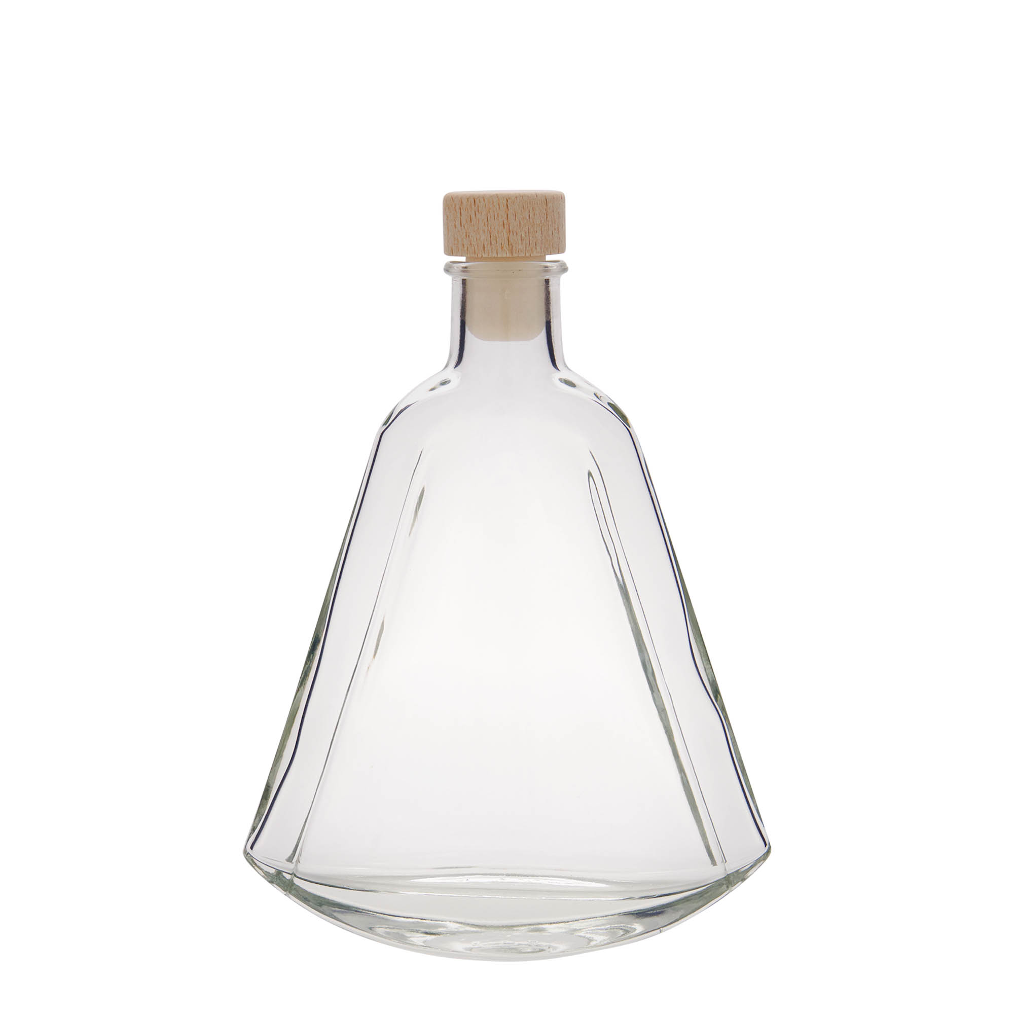 200 ml γυάλινο μπουκάλι 'Maurizio', οβάλ, στόμιο: φελλός