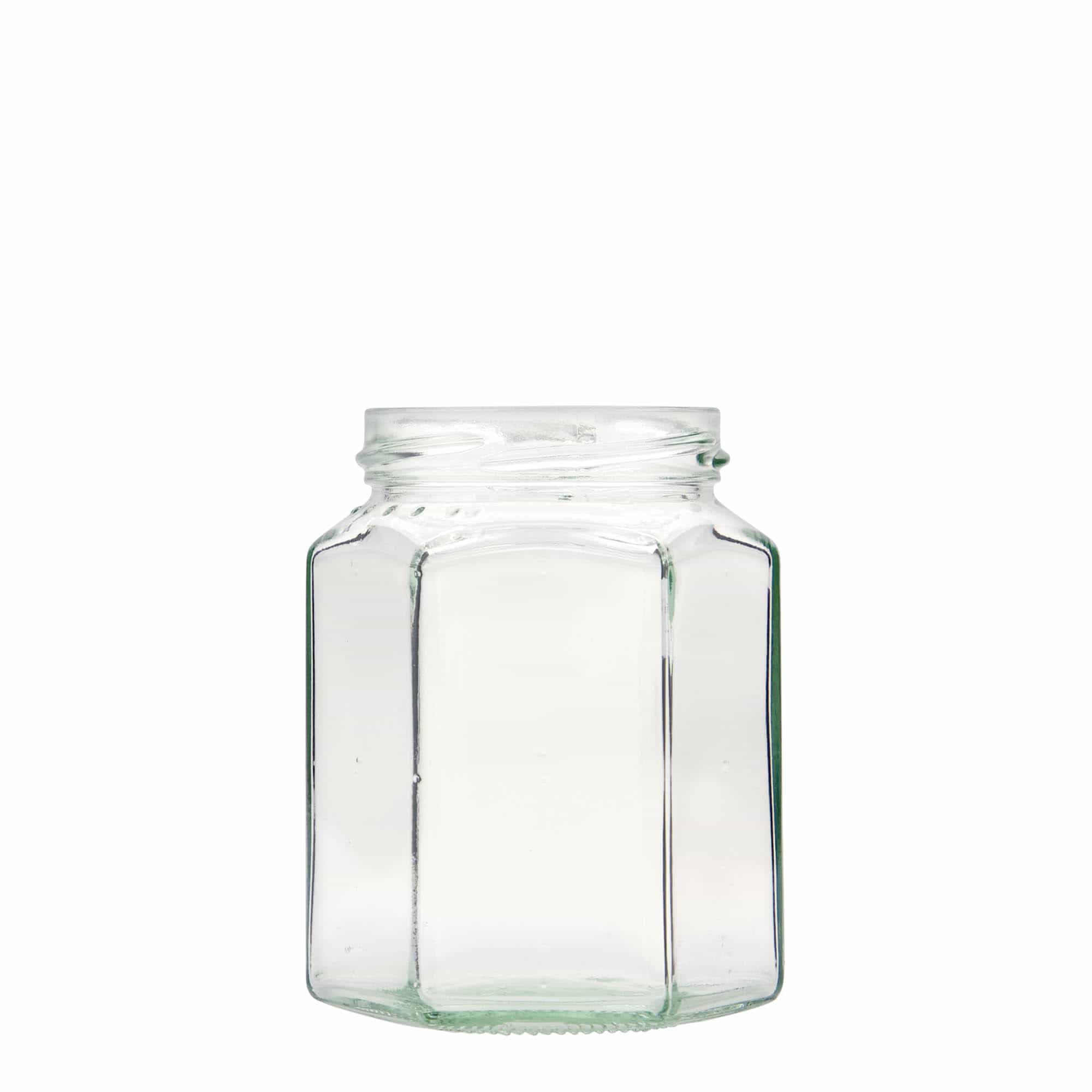 Εξάγωνο βάζο 288 ml, στόμιο: twist-off (TO 63) Εξάγωνο βάζο 288 ml, στόμιο: twist-off (TO 63)