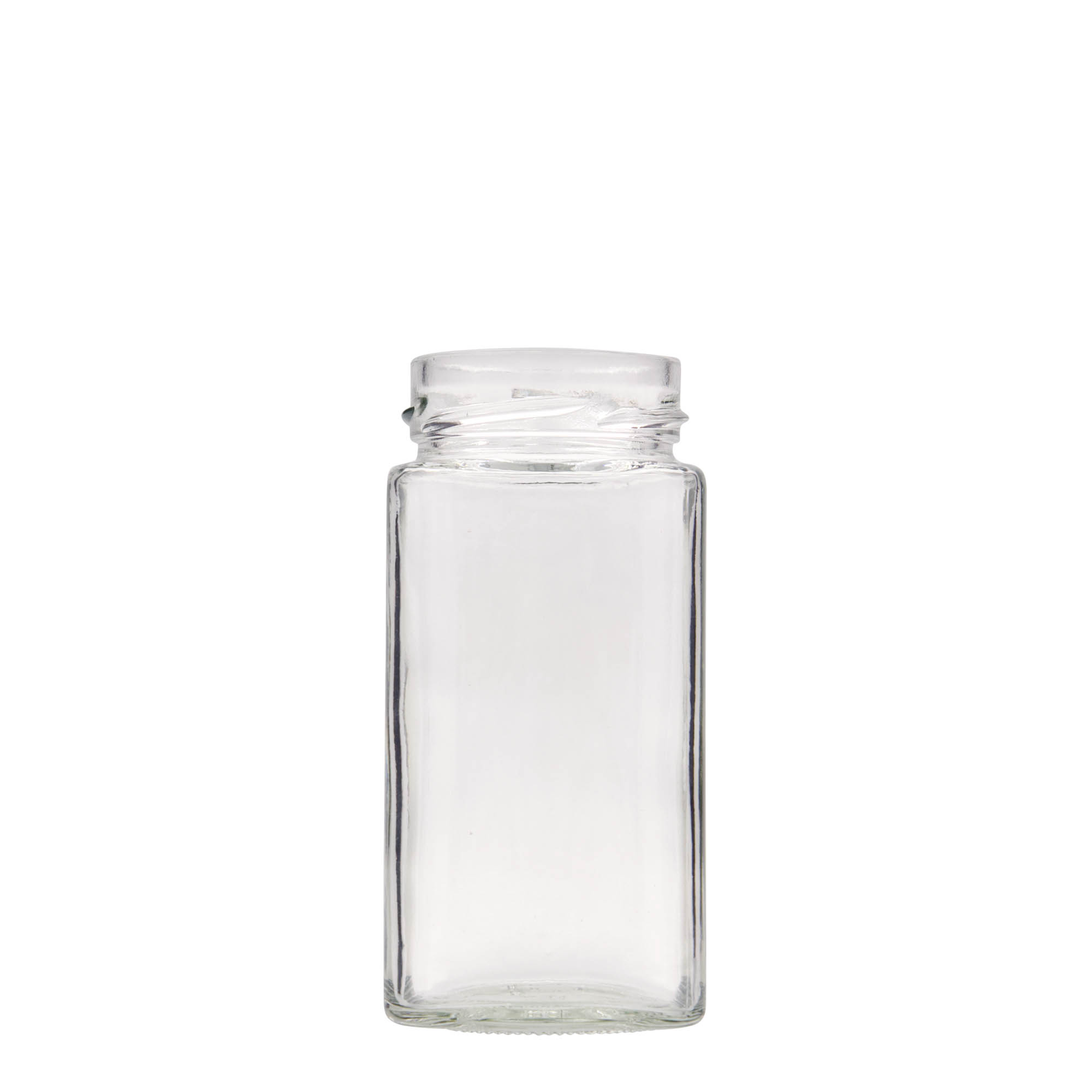 314 ml τετράγωνο γυάλινο βάζο 'Funny', στόμιο: Deep-Twist-Off (DTO 58) 314 ml τετράγωνο γυάλινο βάζο 'Funny', στόμιο: Deep-Twist-Off (DTO 58)