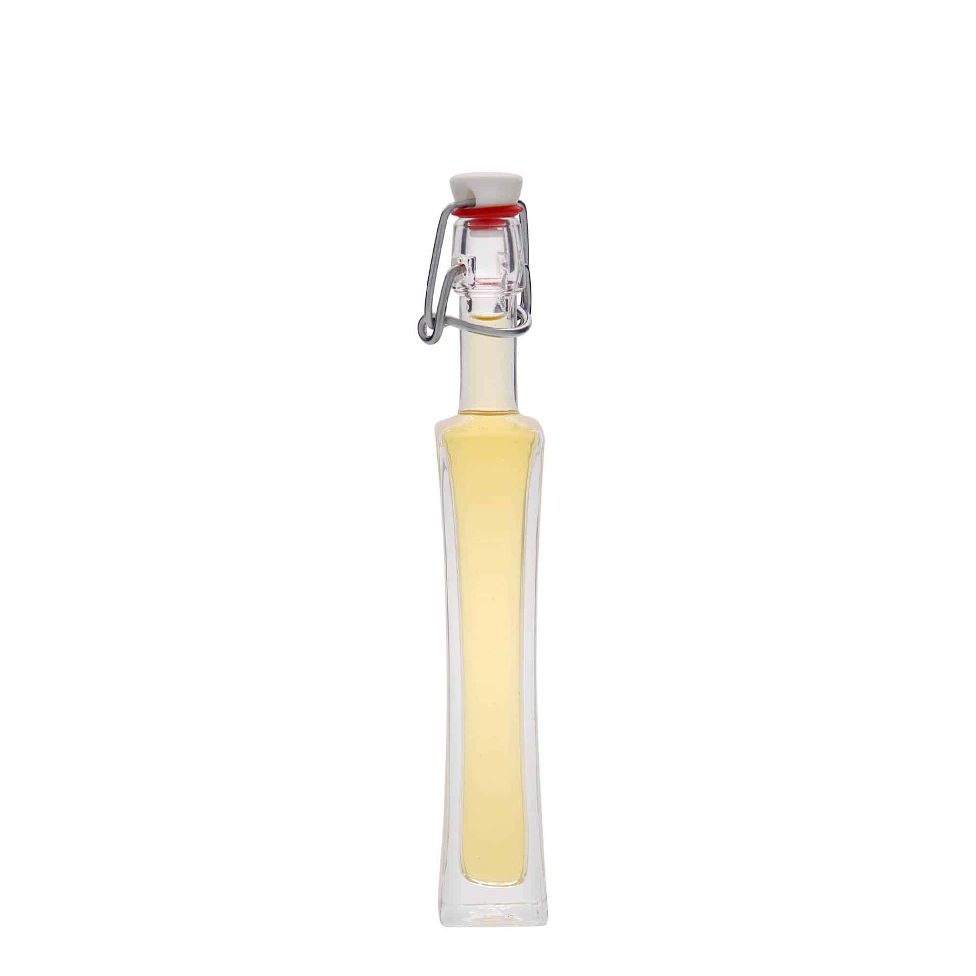 Γυάλινο μπουκάλι 'Koko' 40 ml, τετράγωνο, στόμιο: μηχανικό πώμα