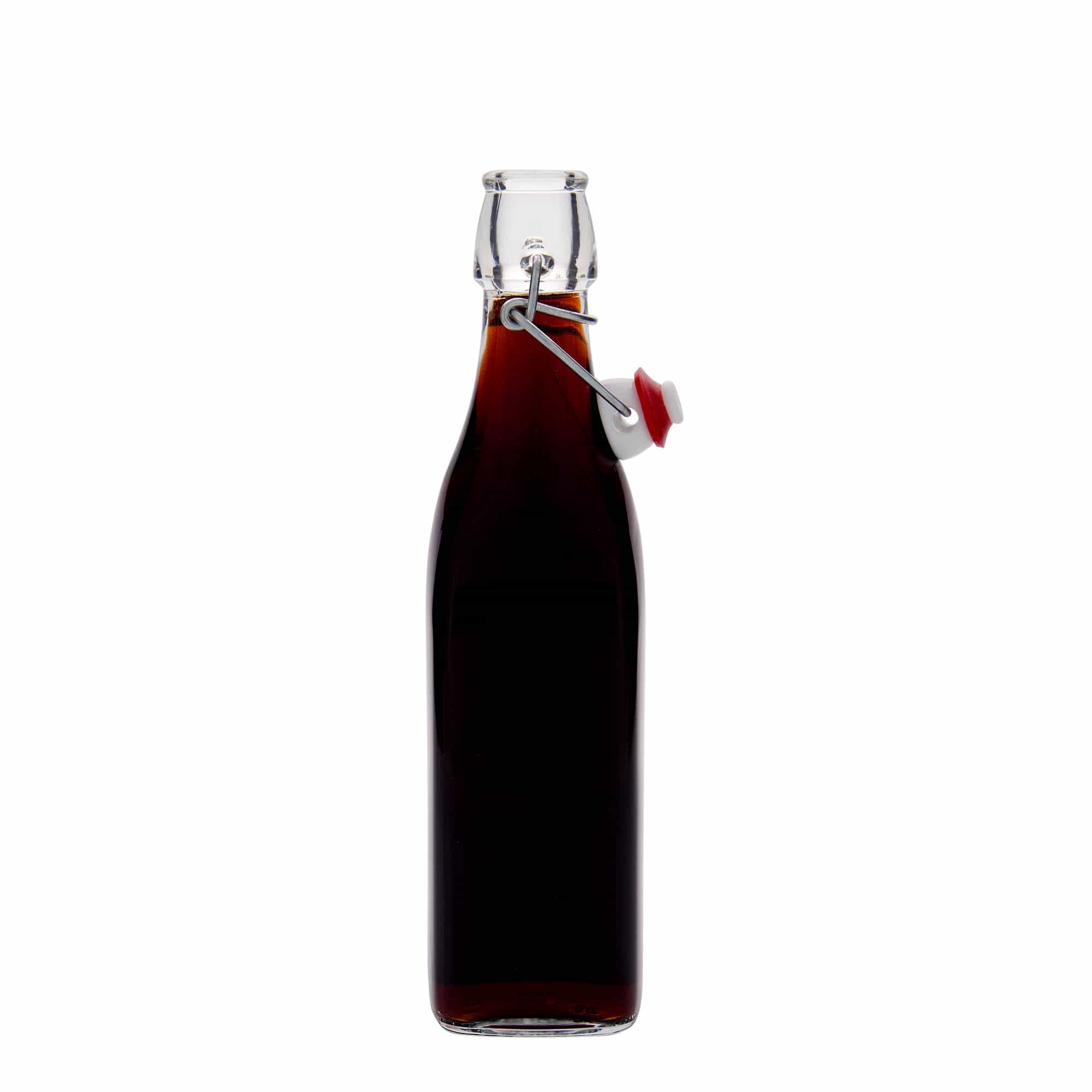 500 ml γυάλινο μπουκάλι 'Swing, τετράγωνο, στόμιο: κλείσιμο με μανταλάκι 500 ml γυάλινο μπουκάλι 'Swing, τετράγωνο, στόμιο: κλείσιμο με μανταλάκι