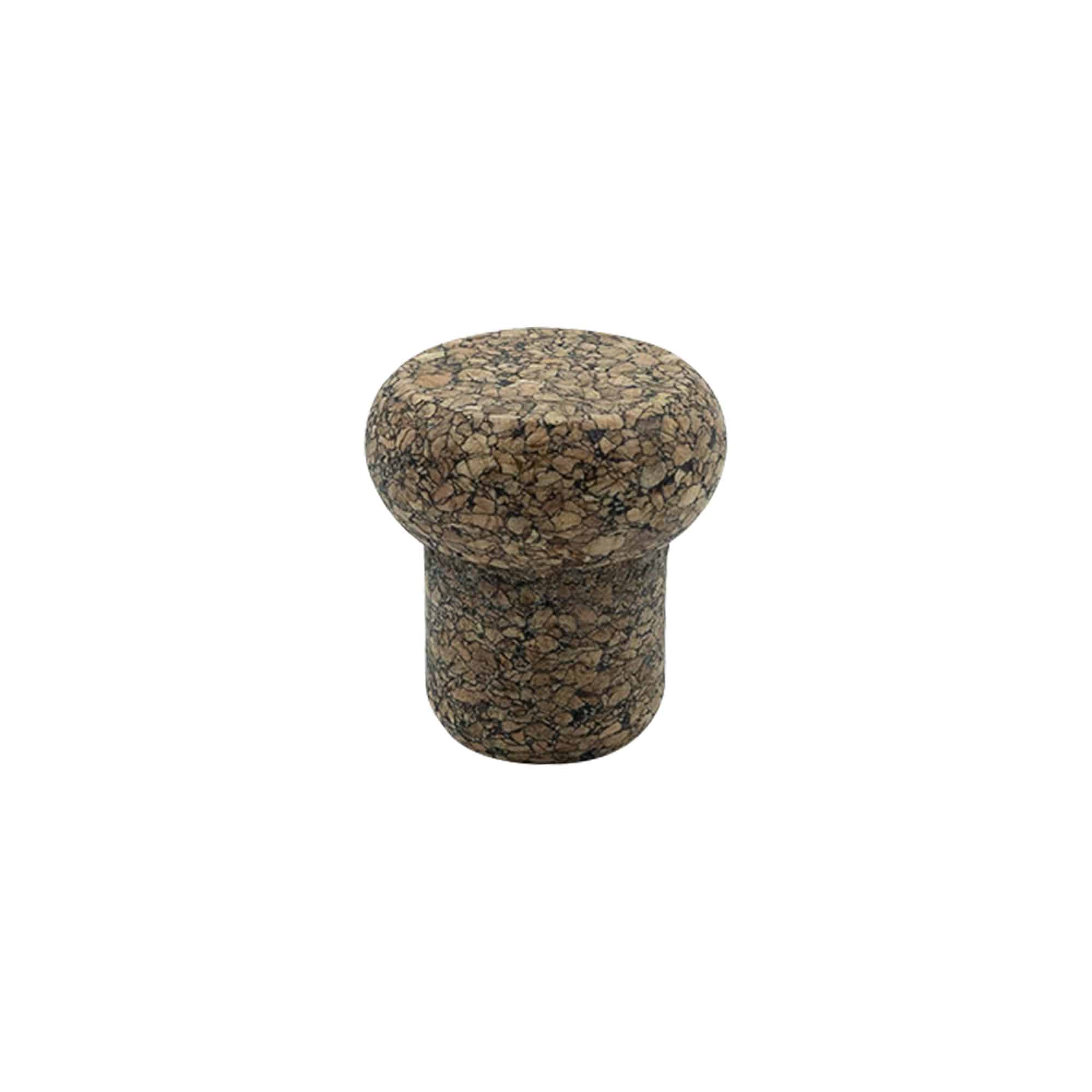 Λαβή φελλού 'Barrel' 22,5 mm, Corkcoal, για στόμιο: φελλός