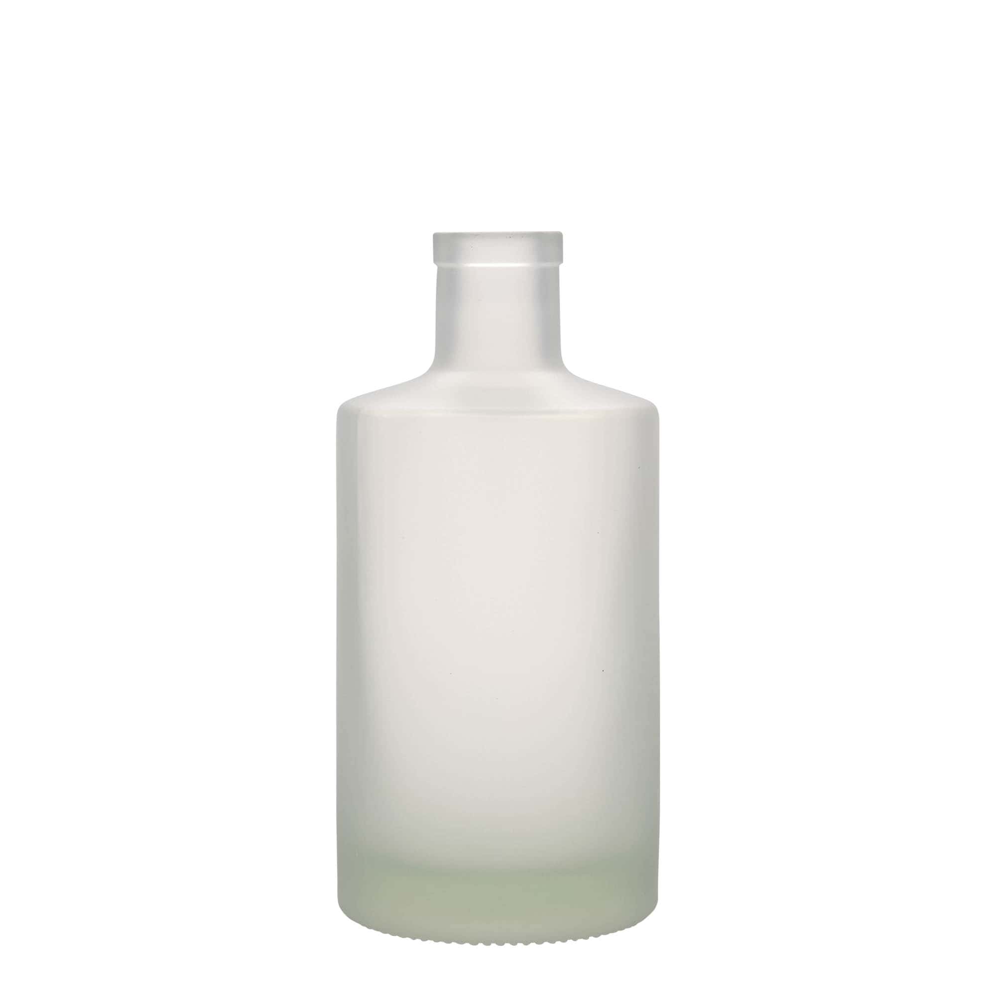 Γυάλινο μπουκάλι 'Caroline' 500 ml, εφέ του πάγου, στόμιο: φελλός