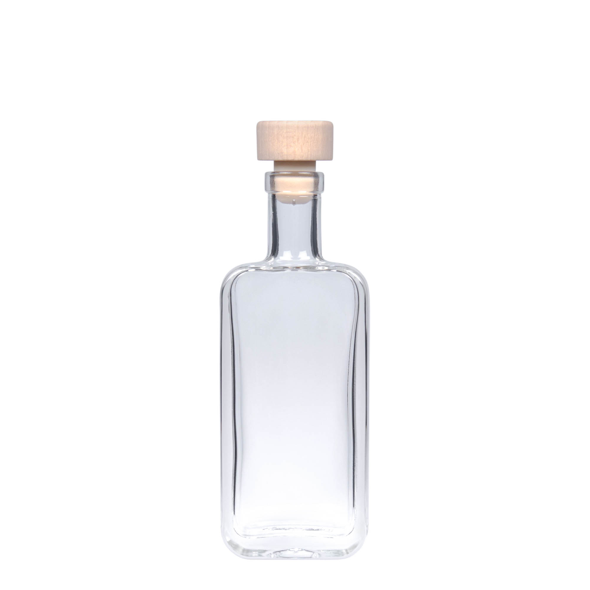 100 ml γυάλινο μπουκάλι 'Nice', ορθογώνιο, στόμιο: φελλός