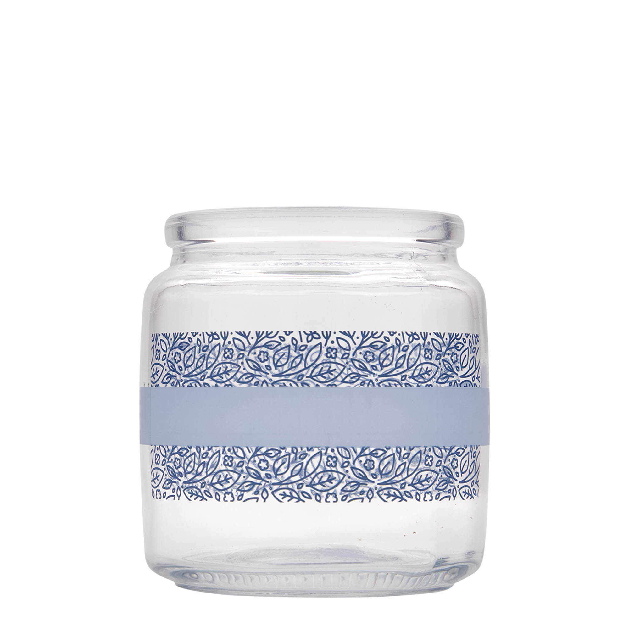 750 ml γυάλινο βάζο με φελλό 'Giara', σχέδιο: Naturalmente blu, στόμιο: φελλός